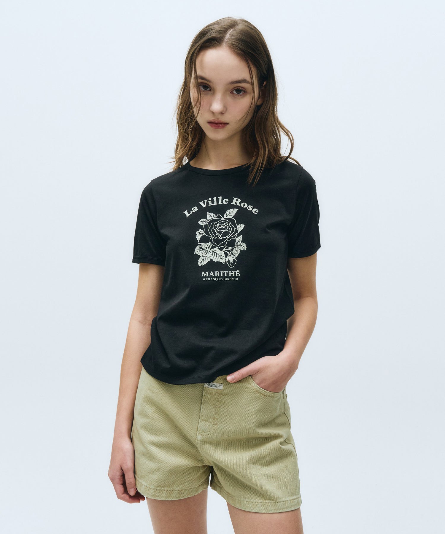 Marithe & Francois Girbaud - La Ville Rose Tee (Black) product image 2 | TRAB K-Fashion Australia