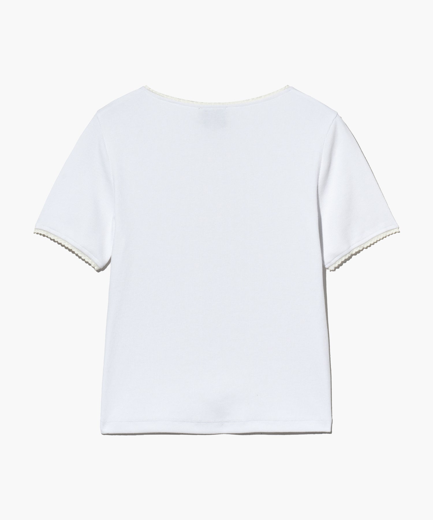 Marithe & Francois Girbaud - Lace Detail Tee (White) product image 8 | TRAB K-Fashion Australia