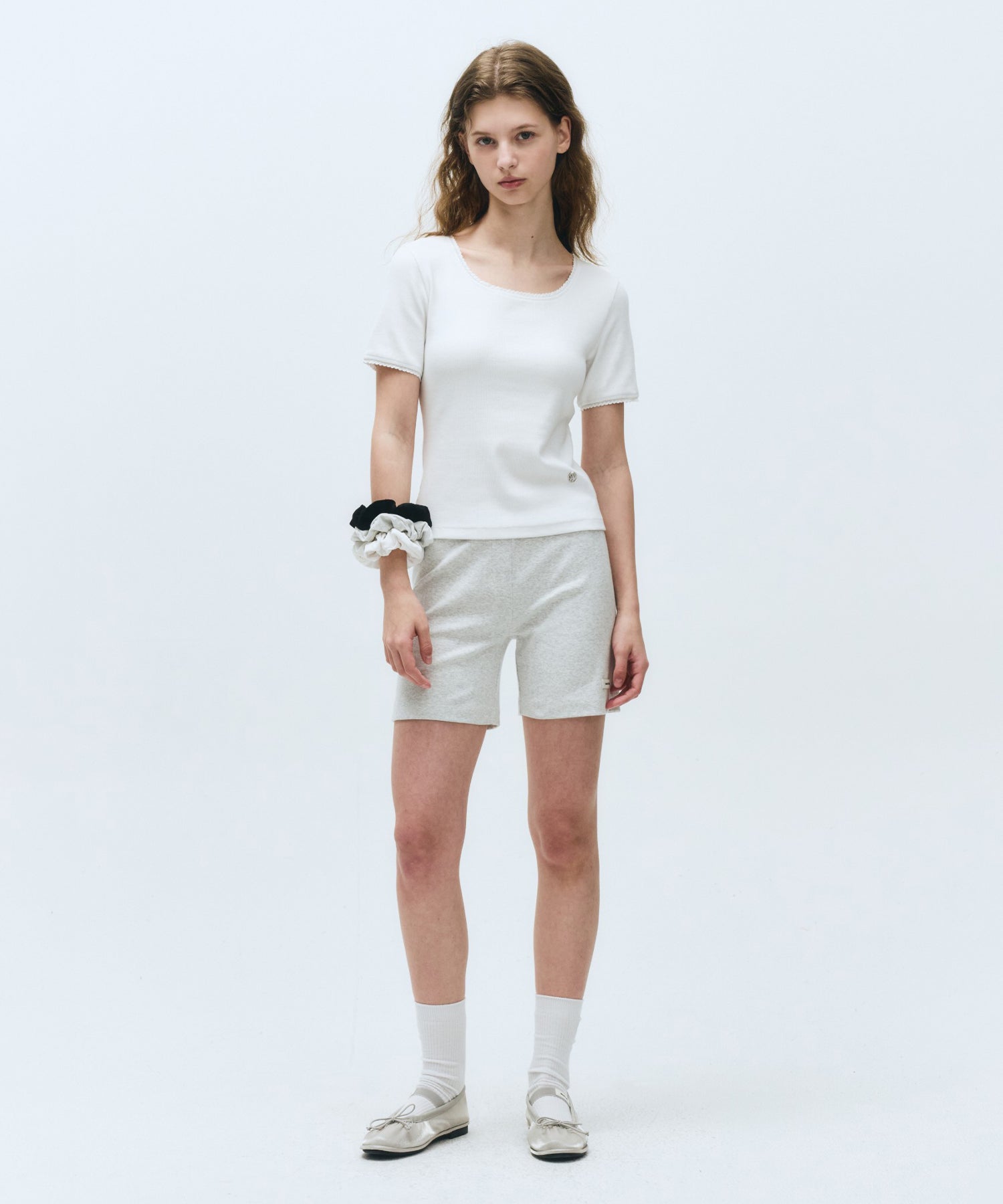 Marithe & Francois Girbaud - Lace Detail Tee (White) product image 4 | TRAB K-Fashion Australia