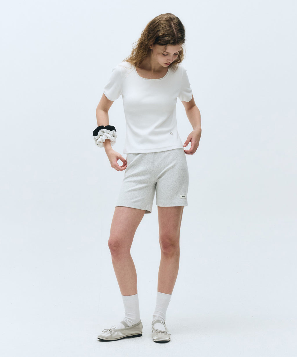 Marithe & Francois Girbaud - Lace Detail Tee (White) product image 6 | TRAB K-Fashion Australia