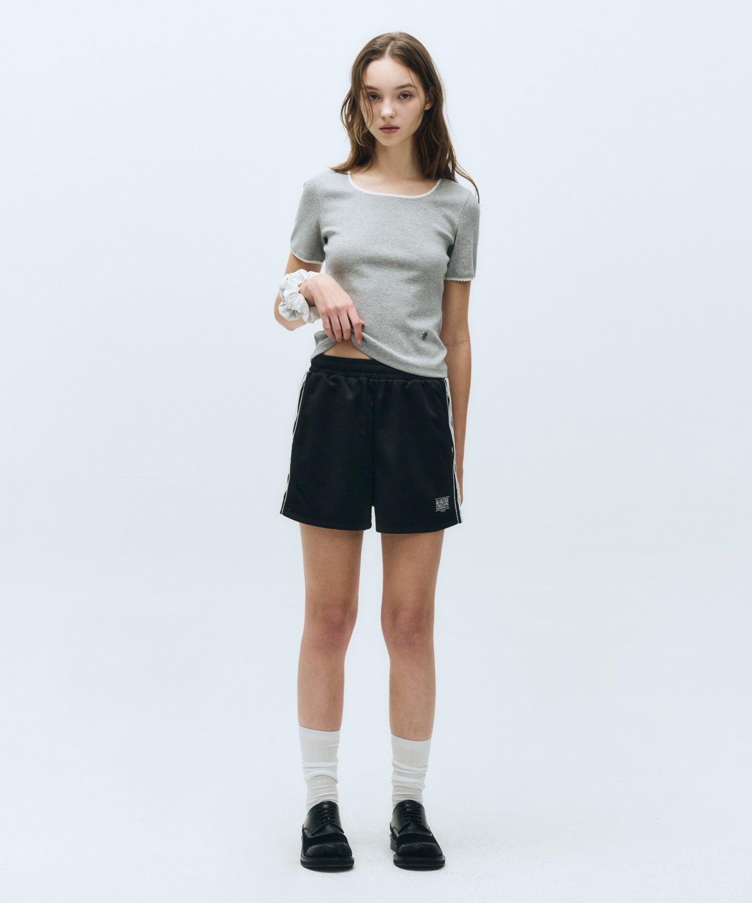 Marithe & Francois Girbaud - Lace Detail Tee (Heather Gray) product image 5 | TRAB K-Fashion Australia