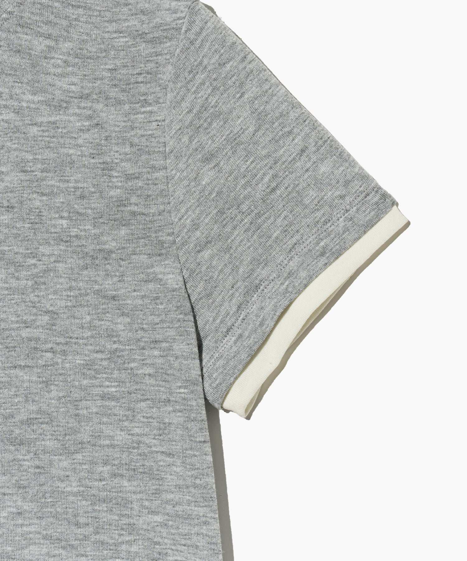 Marithe & Francois Girbaud - Layered Half Sleeve Tee (Melange Gray) product image 11 | TRAB K-Fashion Australia