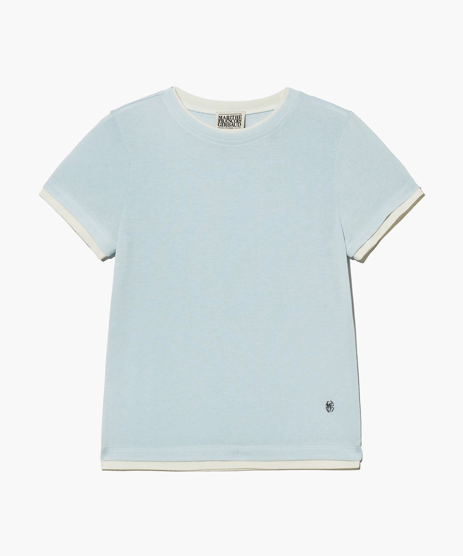Marithe & Francois Girbaud - Layered Half Sleeve Tee (Ice Blue) product image 9 | TRAB K-Fashion Australia