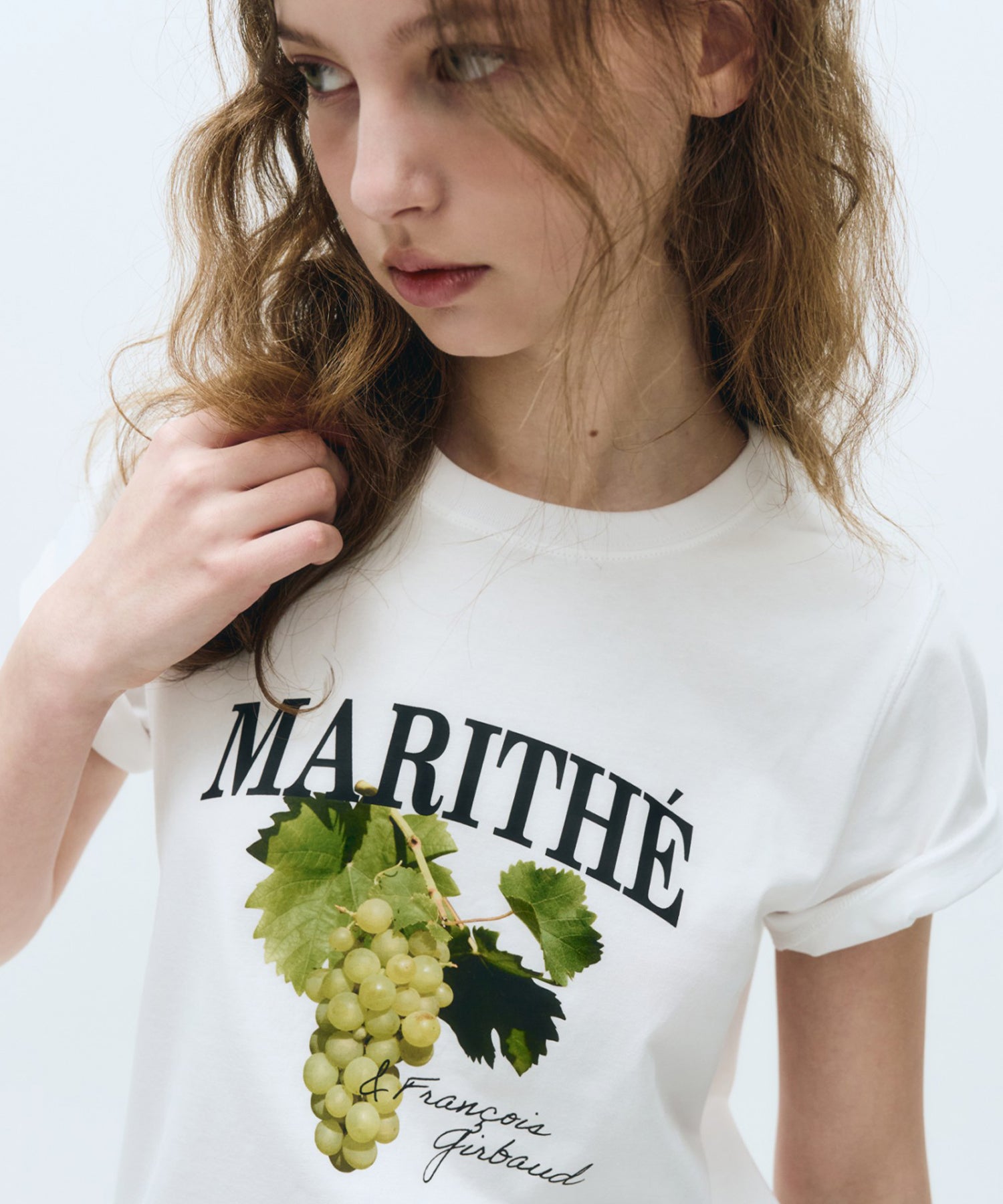Marithe & Francois Girbaud - Grape Graphic Tee (White) product image 3 | TRAB K-Fashion Australia
