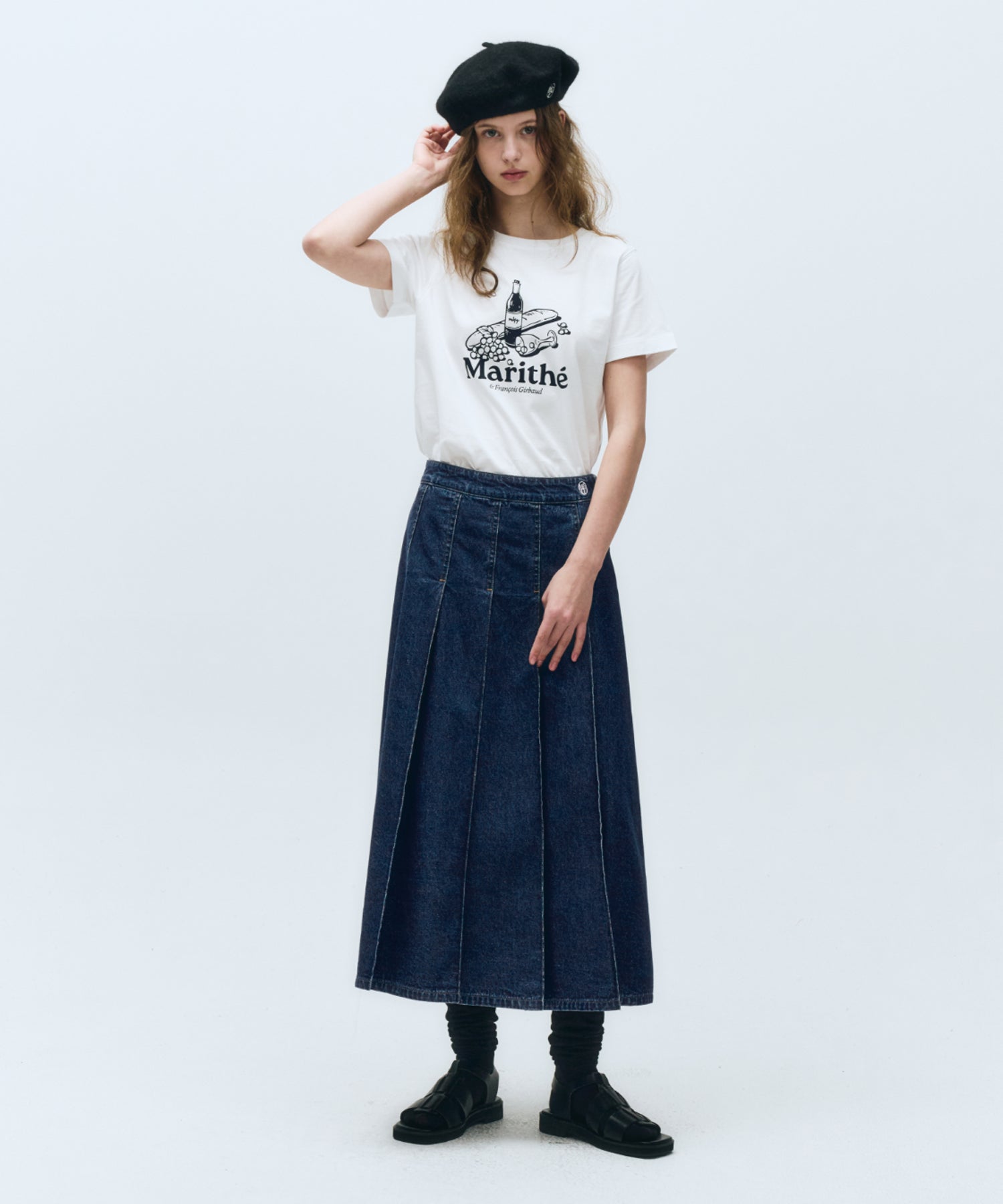 Marithe & Francois Girbaud - Wine Graphic Tee (White) product image 4 | TRAB K-Fashion Australia