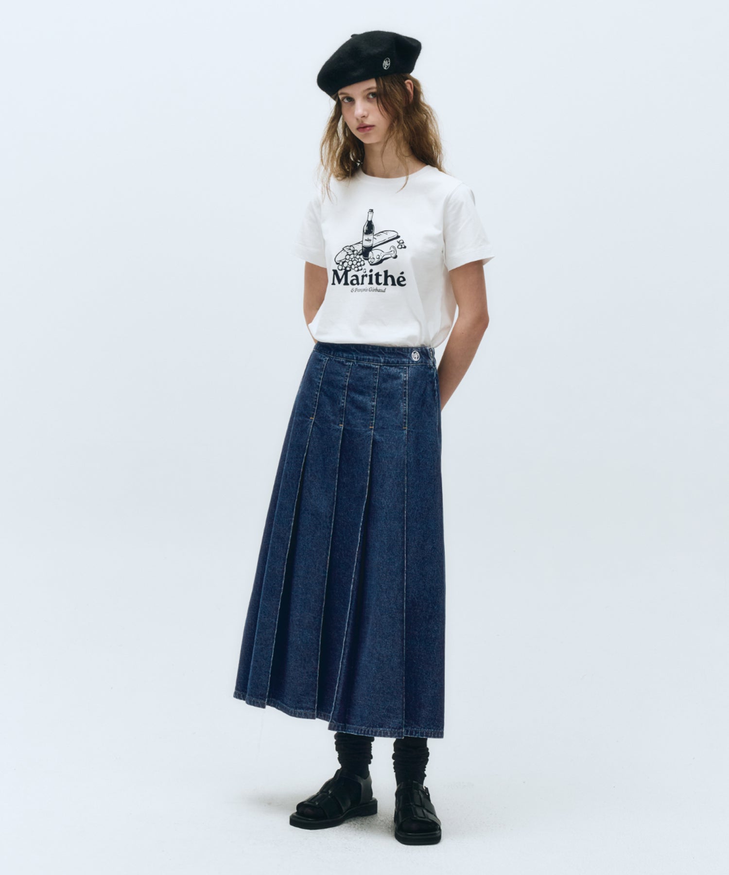 Marithe & Francois Girbaud - Wine Graphic Tee (White) product image 5 | TRAB K-Fashion Australia