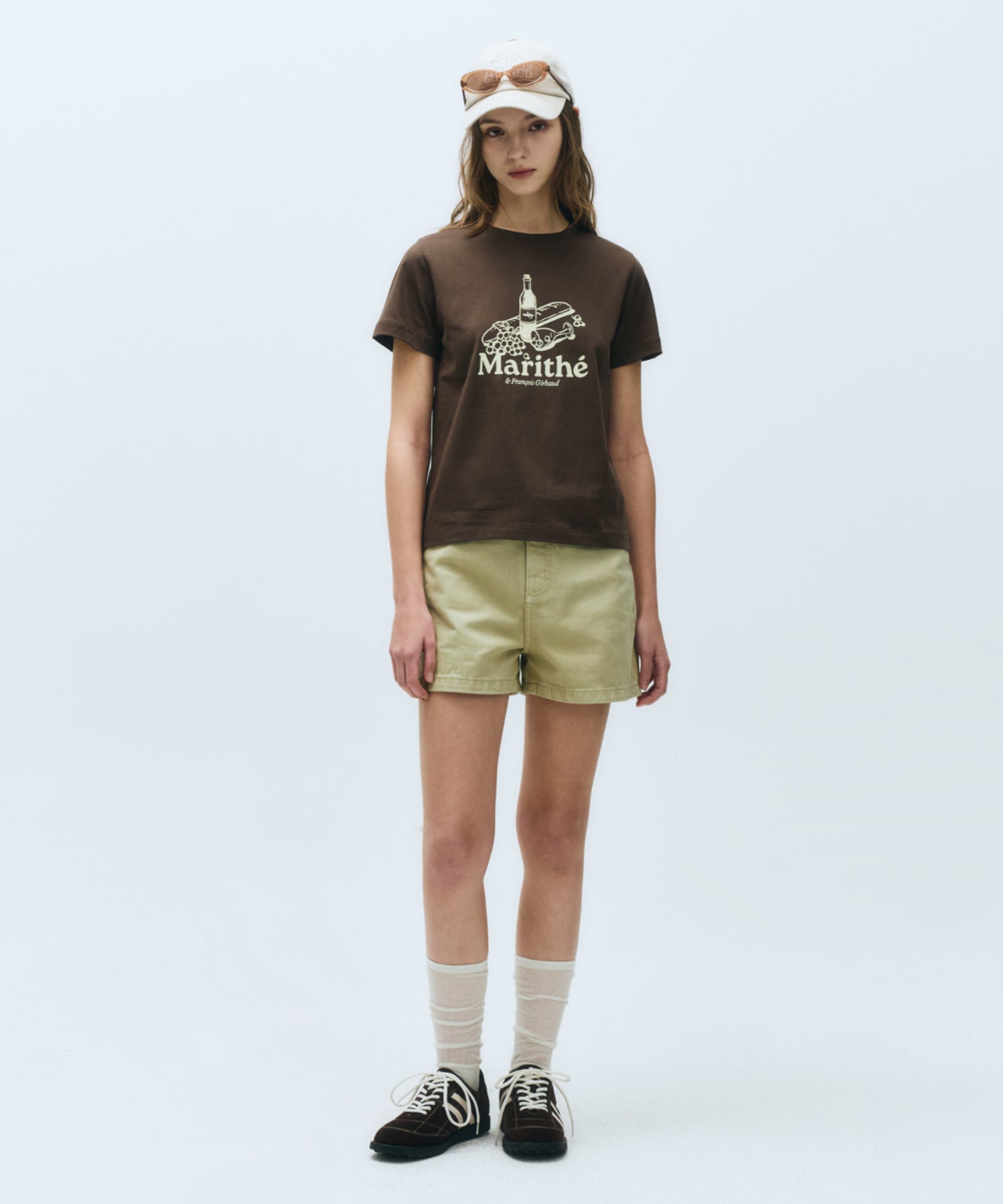 Marithe & Francois Girbaud - Wine Graphic Tee (Brown) product image 3 | TRAB K-Fashion Australia