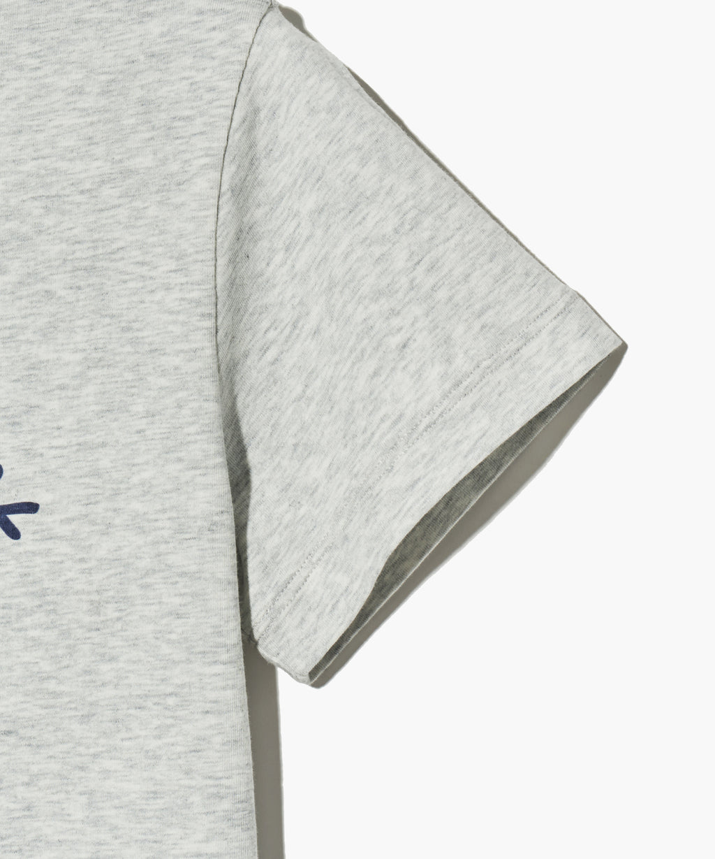 Marithe & Francois Girbaud - Slim Fit Bread Graphic Crop Tee (Light Heather Gray) product image 10 | TRAB K-Fashion Australia