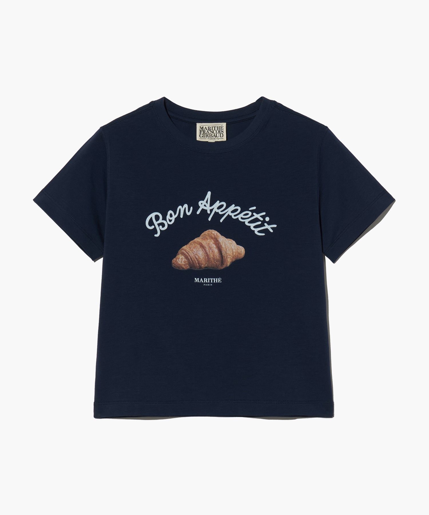 Marithe & Francois Girbaud - Slim Fit Bread Graphic Crop Tee (Navy) product image 7 | TRAB K-Fashion Australia