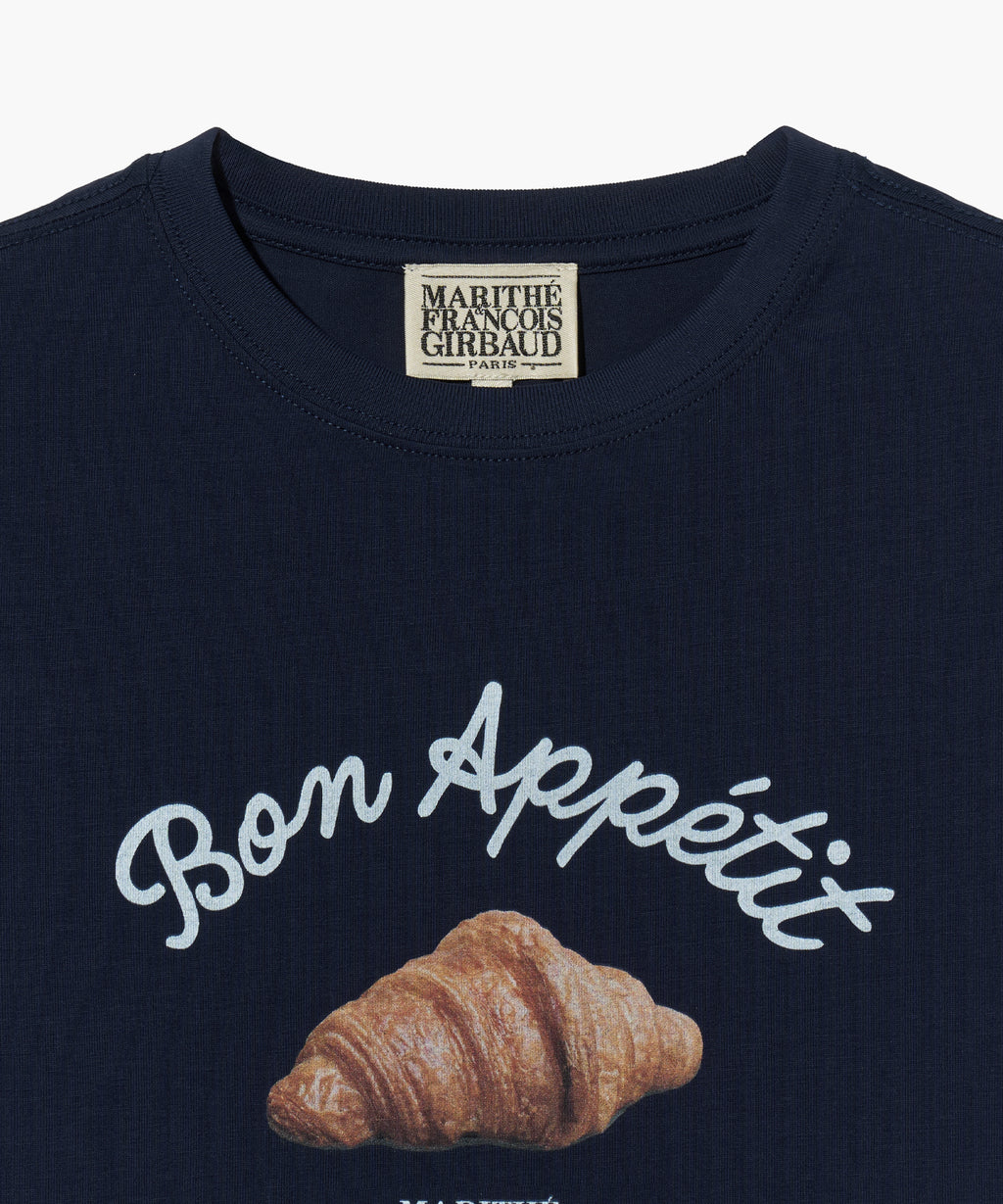 Marithe & Francois Girbaud - Slim Fit Bread Graphic Crop Tee (Navy) product image 9 | TRAB K-Fashion Australia