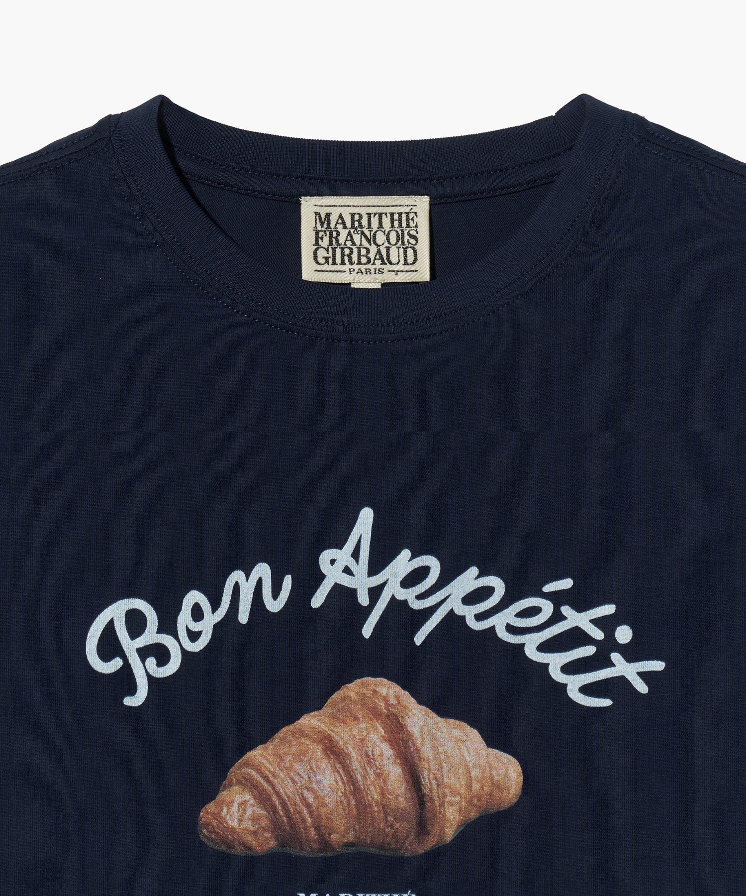 Marithe & Francois Girbaud - Slim Fit Bread Graphic Crop Tee (Navy) product image 9 | TRAB K-Fashion Australia