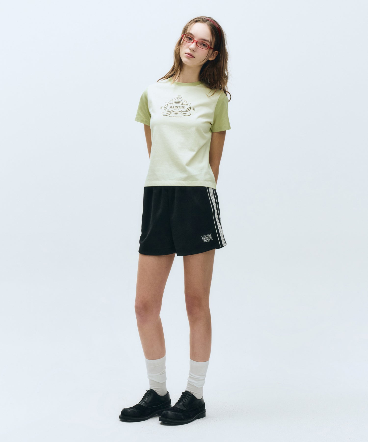 Marithe & Francois Girbaud - Contrast Graphic Tee (Light Green) product image 4 | TRAB K-Fashion Australia