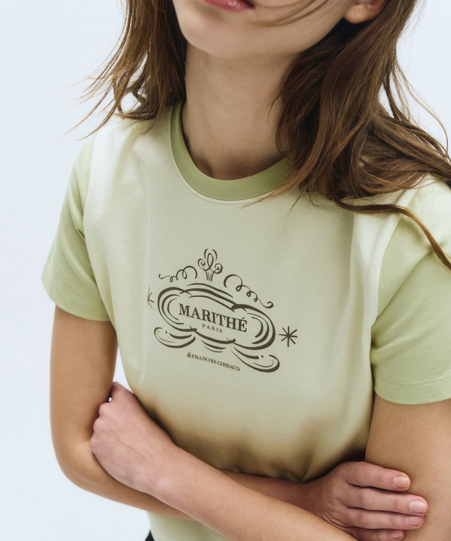 Marithe & Francois Girbaud - Contrast Graphic Tee (Light Green) product image 3 | TRAB K-Fashion Australia