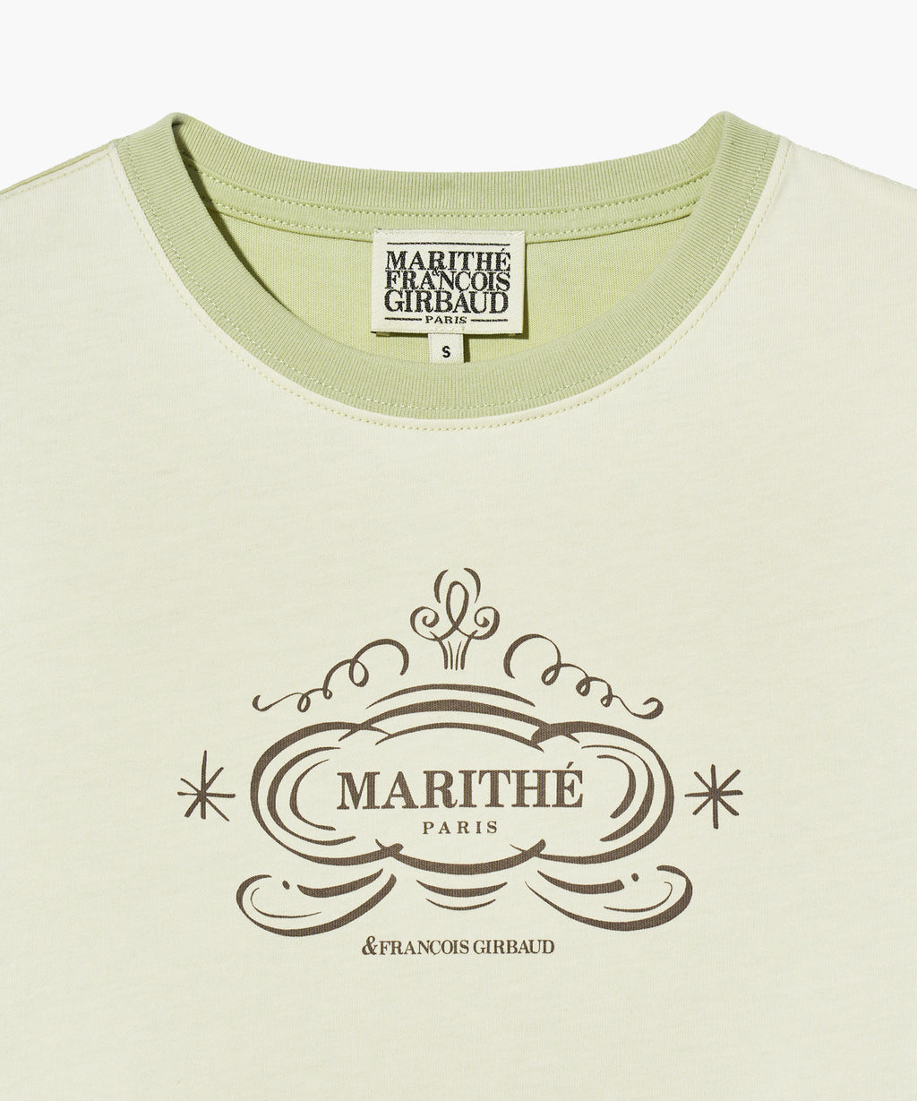 Marithe & Francois Girbaud - Contrast Graphic Tee (Light Green) product image 8 | TRAB K-Fashion Australia