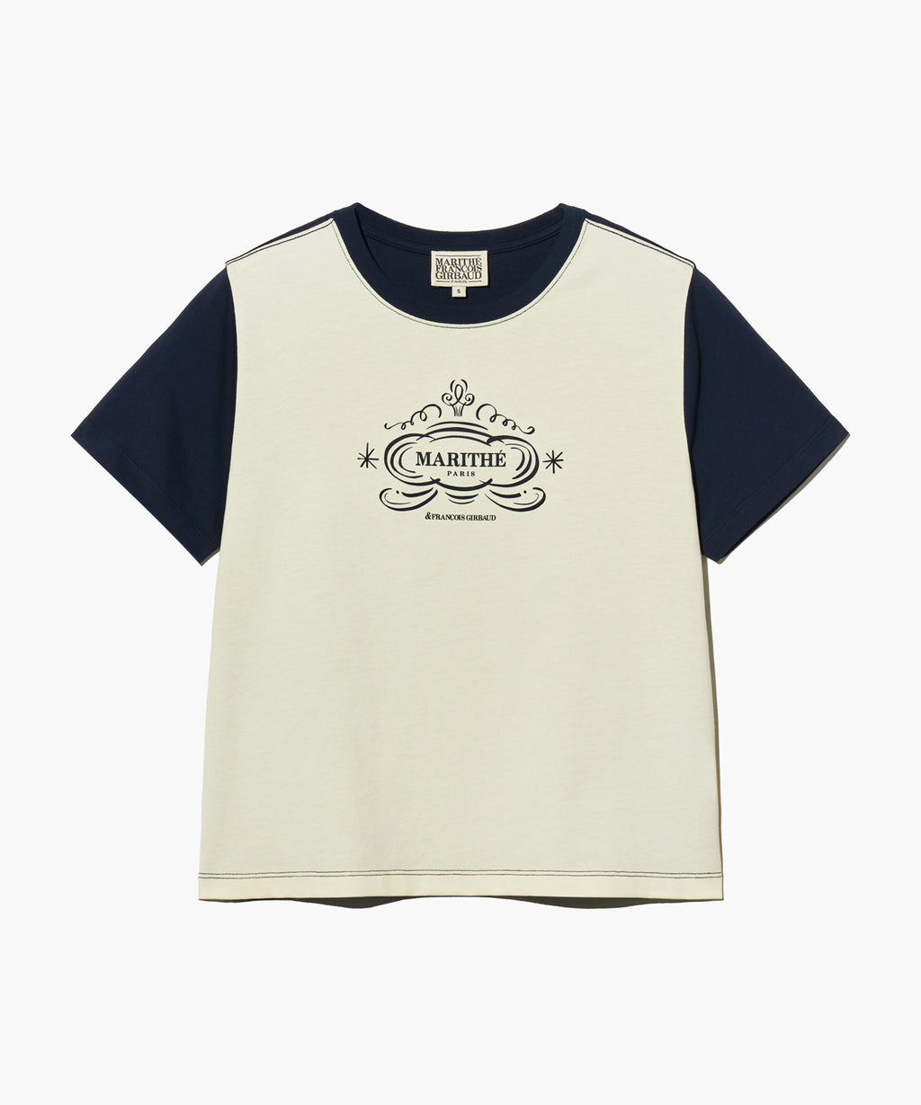 Marithe & Francois Girbaud - Contrast Graphic Tee (Navy) product image 8 | TRAB K-Fashion Australia