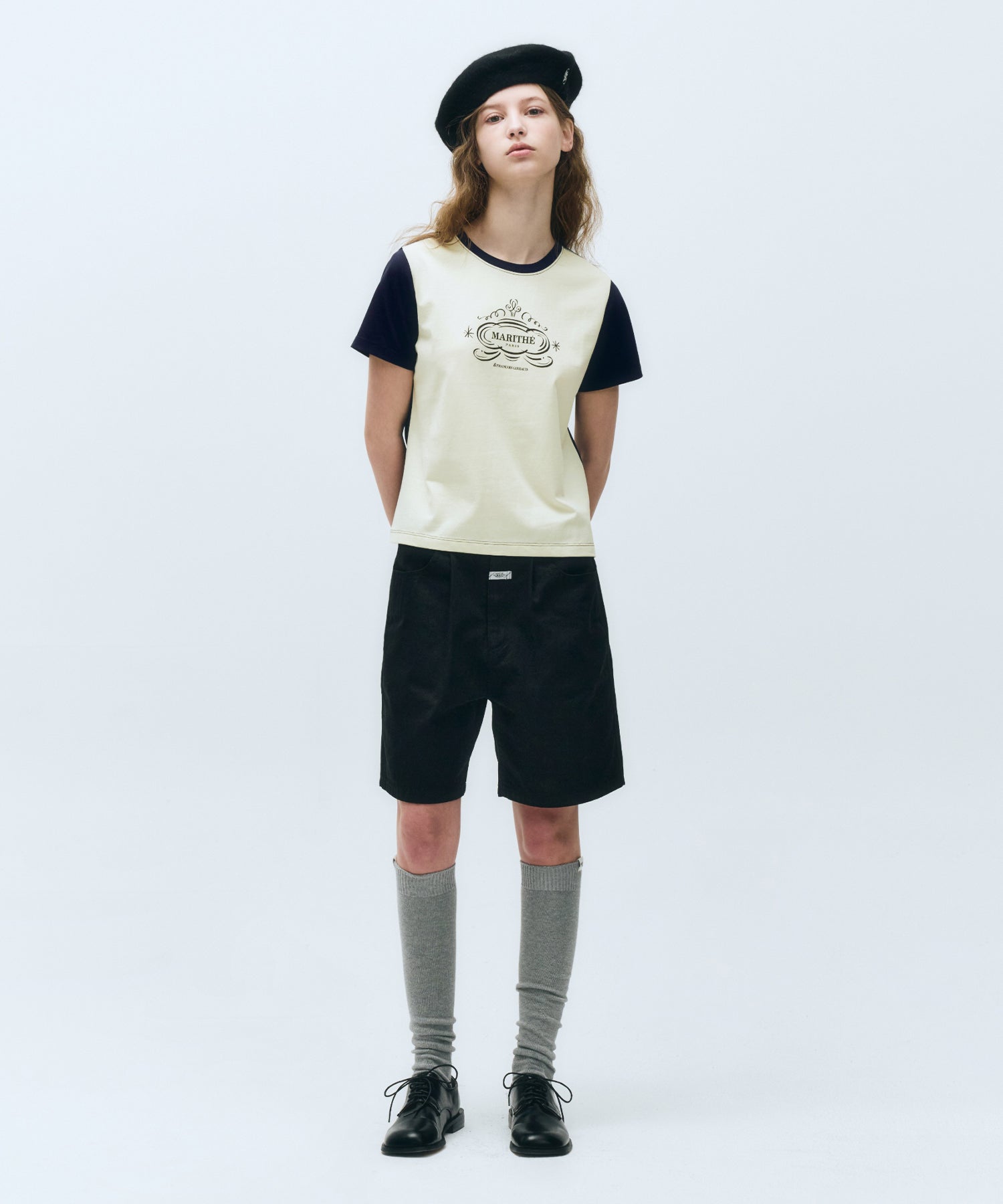 Marithe & Francois Girbaud - Contrast Graphic Tee (Navy) product image 5 | TRAB K-Fashion Australia