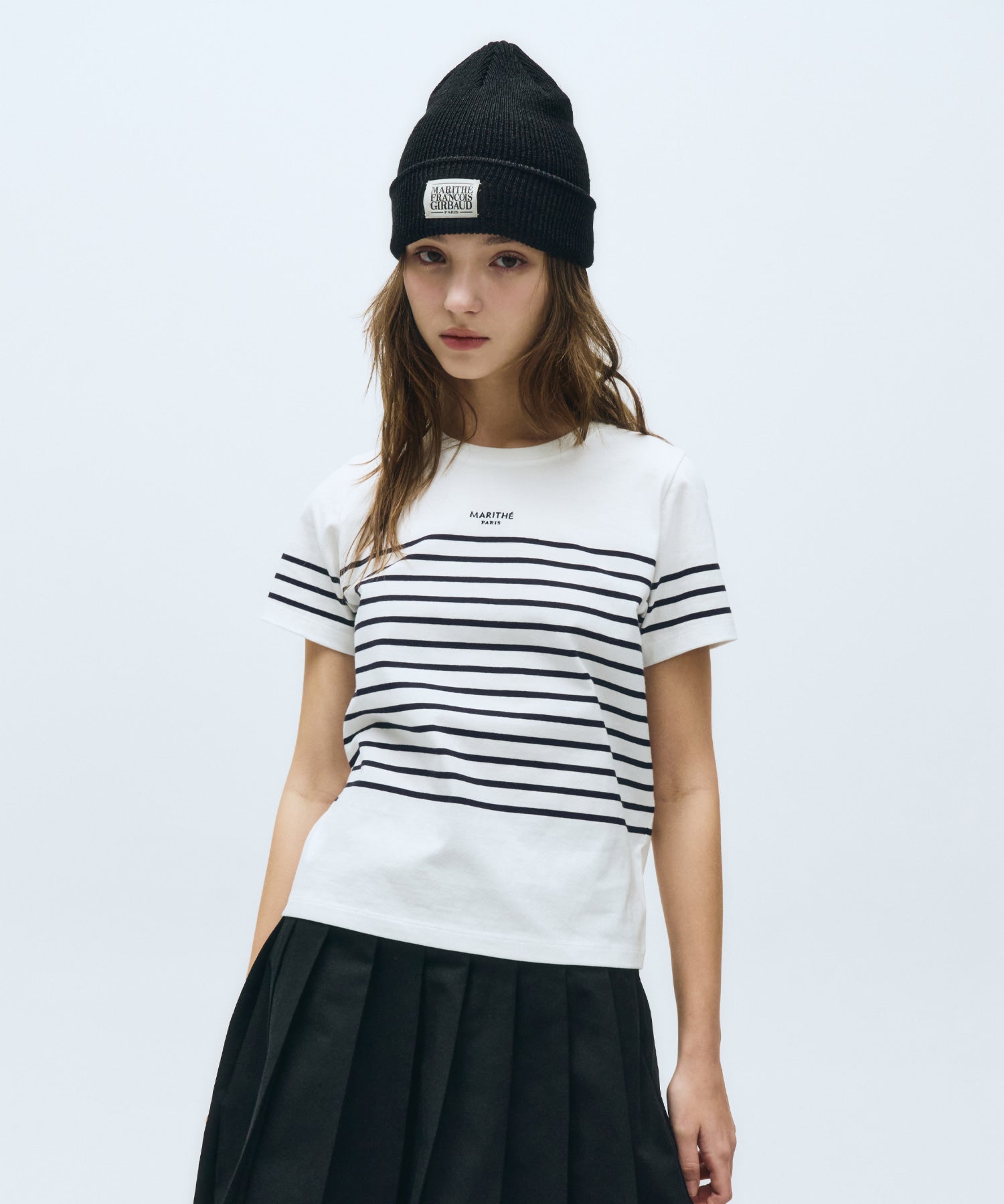 Marithe & Francois Girbaud - Stripe Tee (White) product image 1 | TRAB K-Fashion Australia