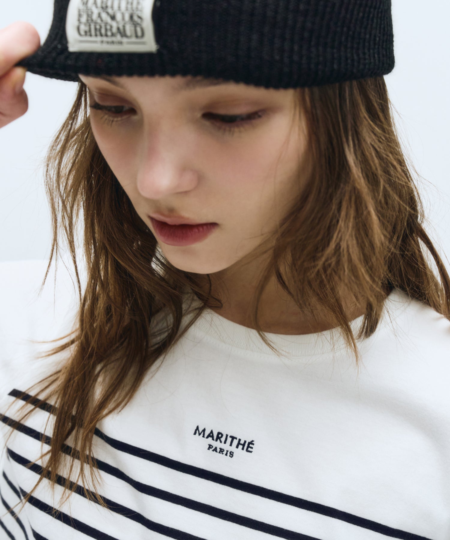 Marithe & Francois Girbaud - Stripe Tee (White) product image 3 | TRAB K-Fashion Australia