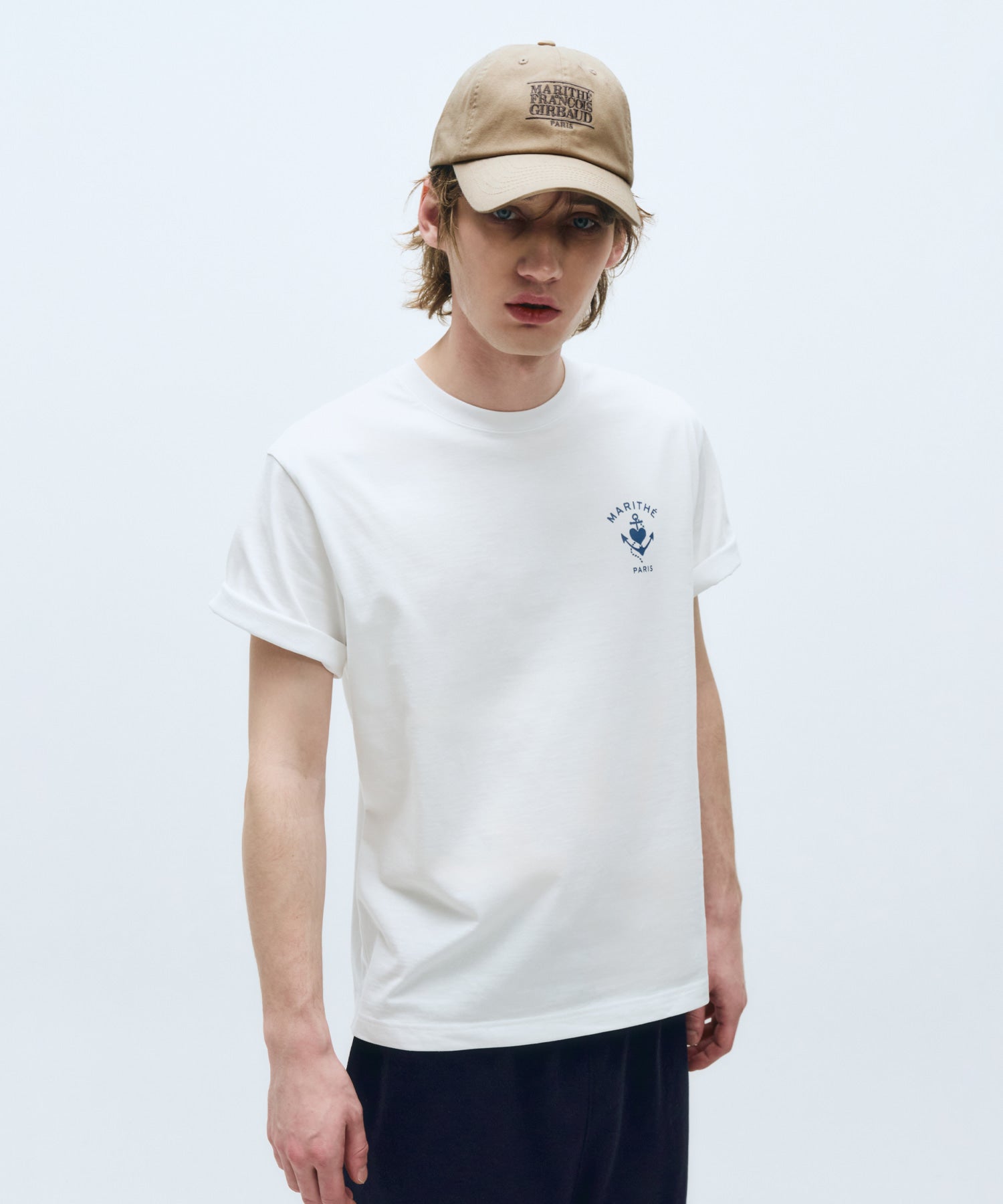 Marithe & Francois Girbaud - Aerocool Anchor Graphic Tee (White) product image 1 | TRAB K-Fashion Australia