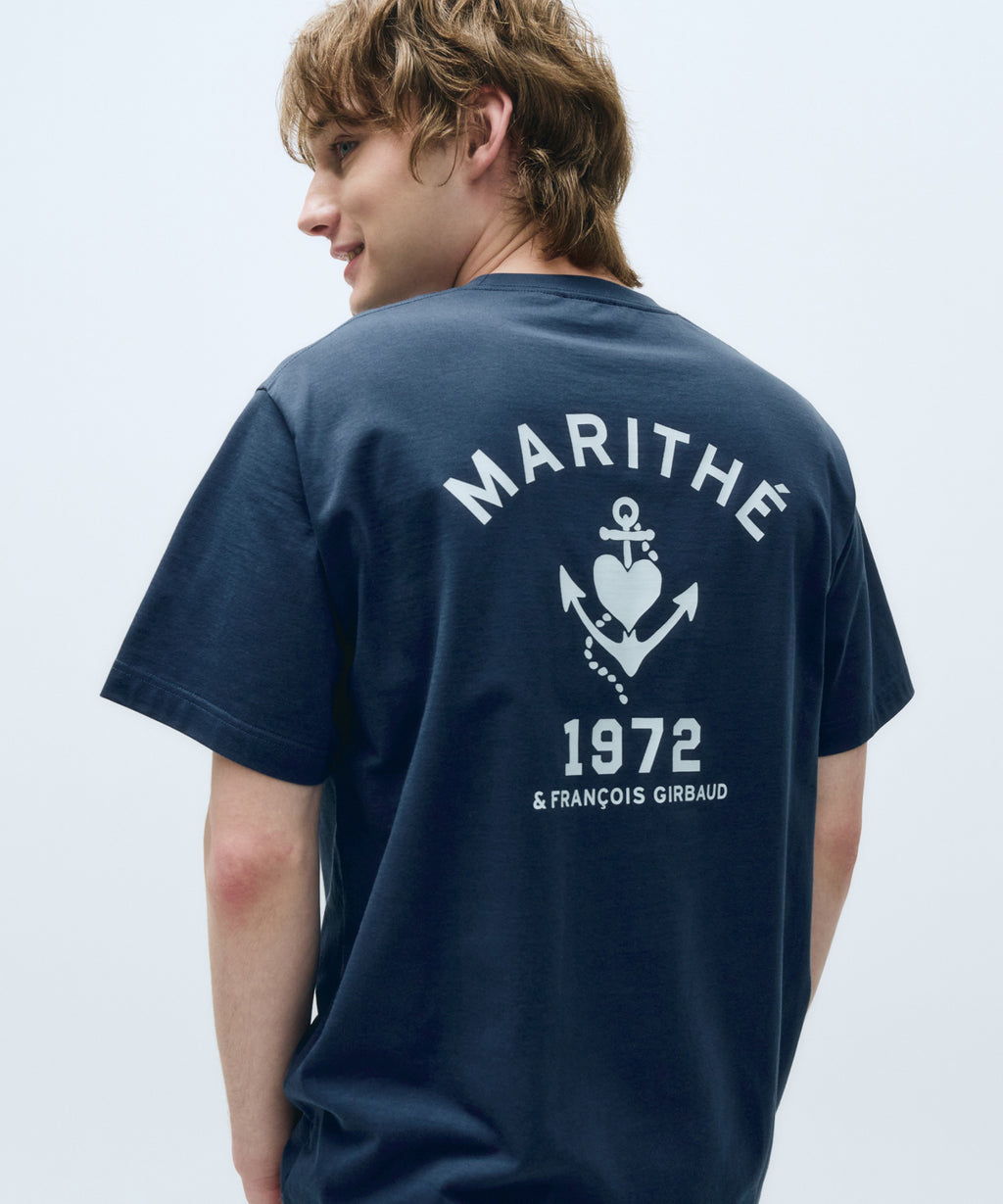 Marithe & Francois Girbaud - Aerocool Anchor Graphic Tee (Navy) product image 2 | TRAB K-Fashion Australia