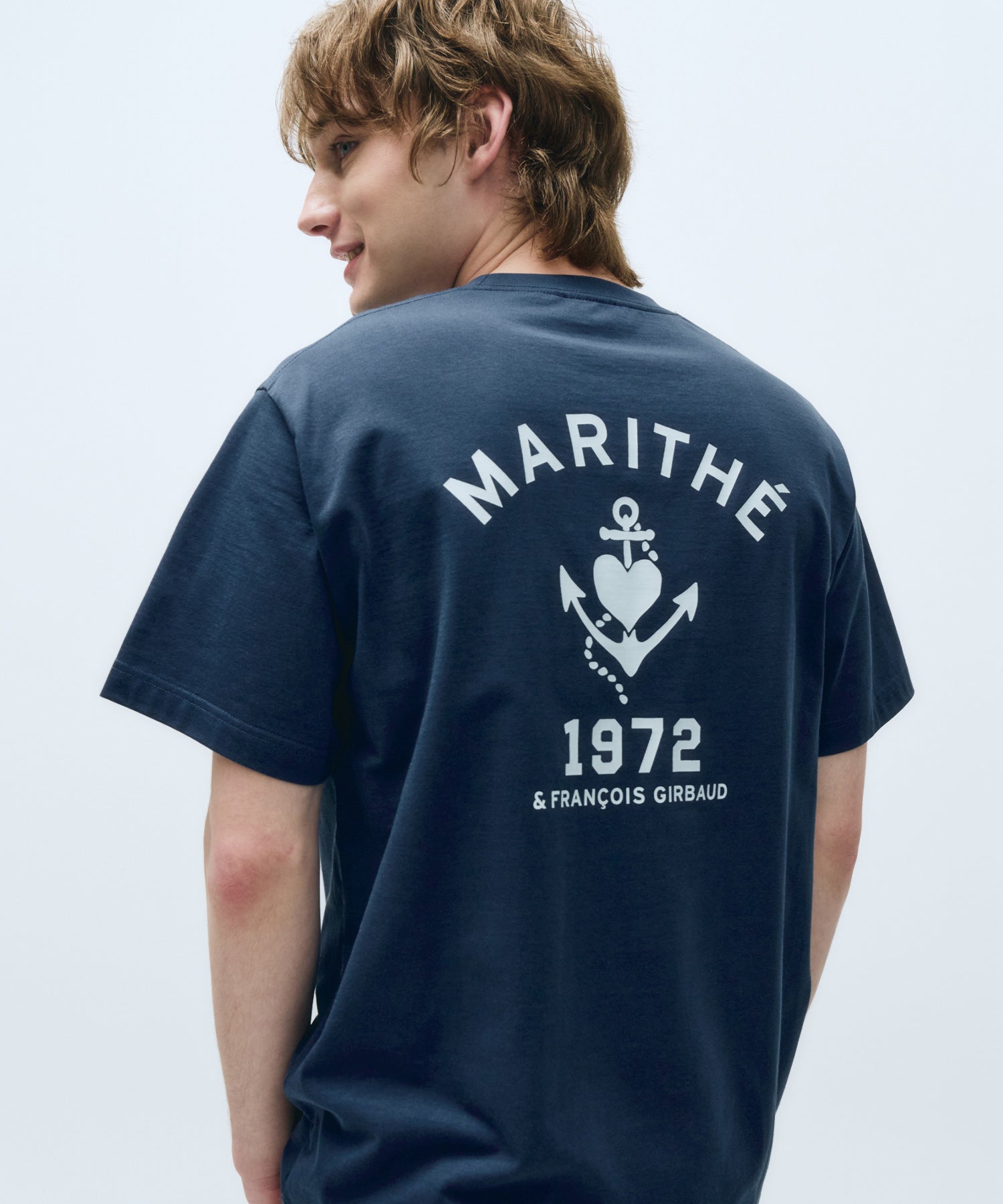 Marithe & Francois Girbaud - Aerocool Anchor Graphic Tee (Navy) product image 2 | TRAB K-Fashion Australia