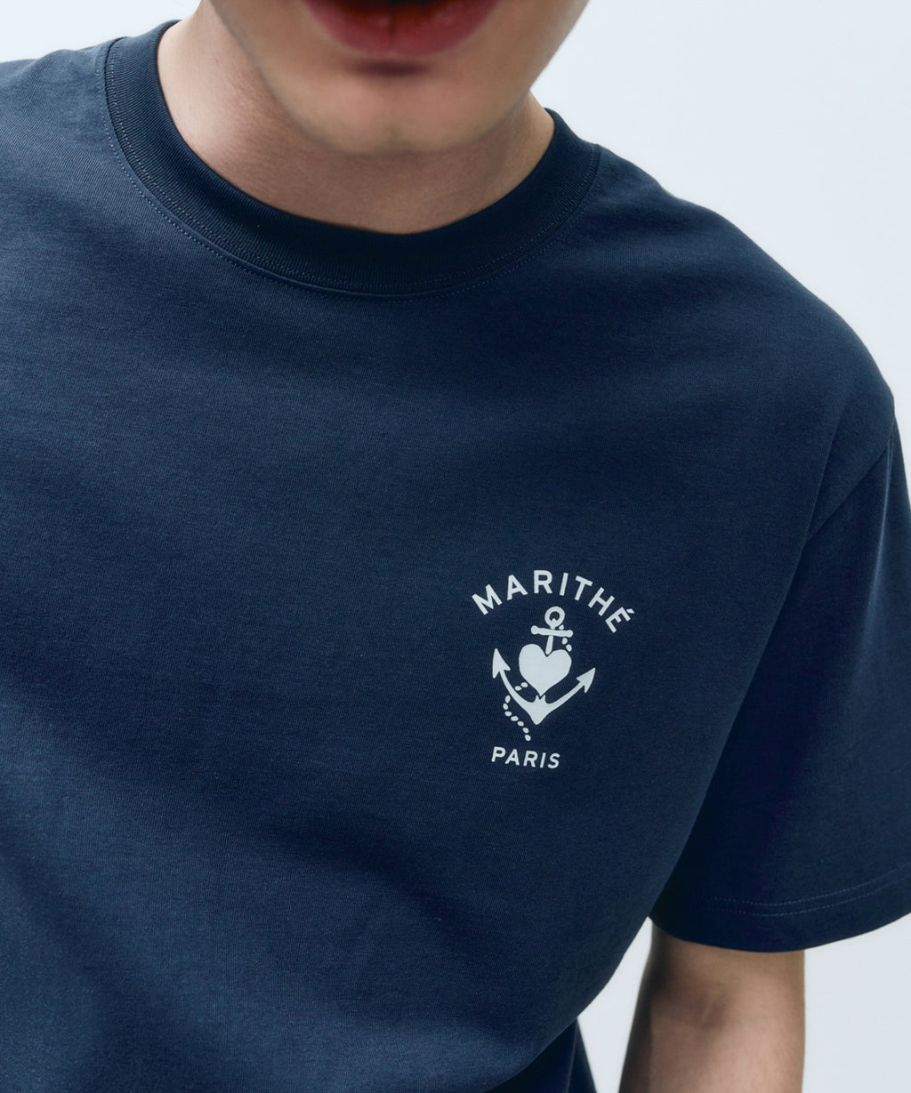 Marithe & Francois Girbaud - Aerocool Anchor Graphic Tee (Navy) product image 3 | TRAB K-Fashion Australia