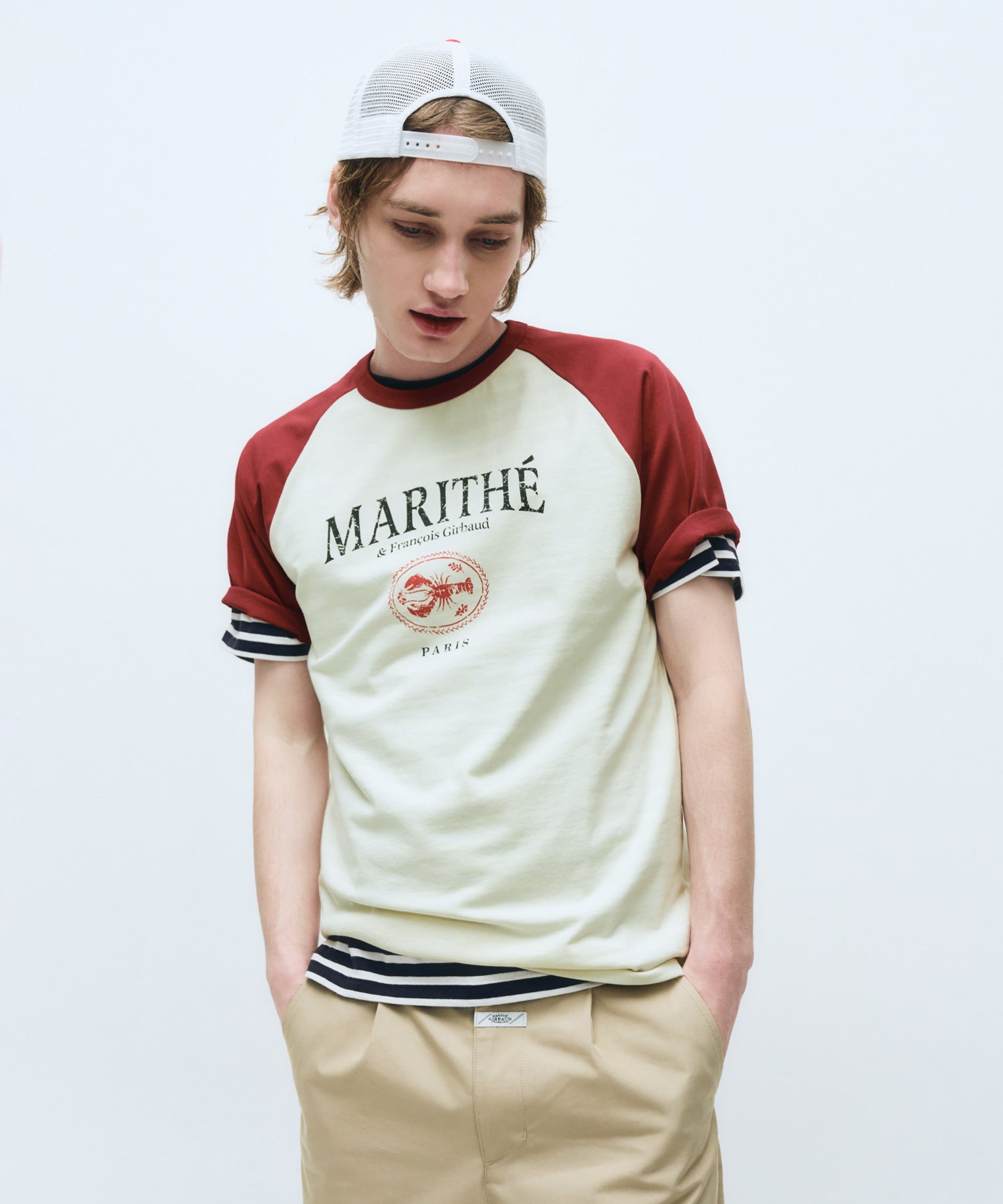 Marithe & Francois Girbaud - Aerocool Raglan Graphic Tee (Red) product image 4 | TRAB K-Fashion Australia