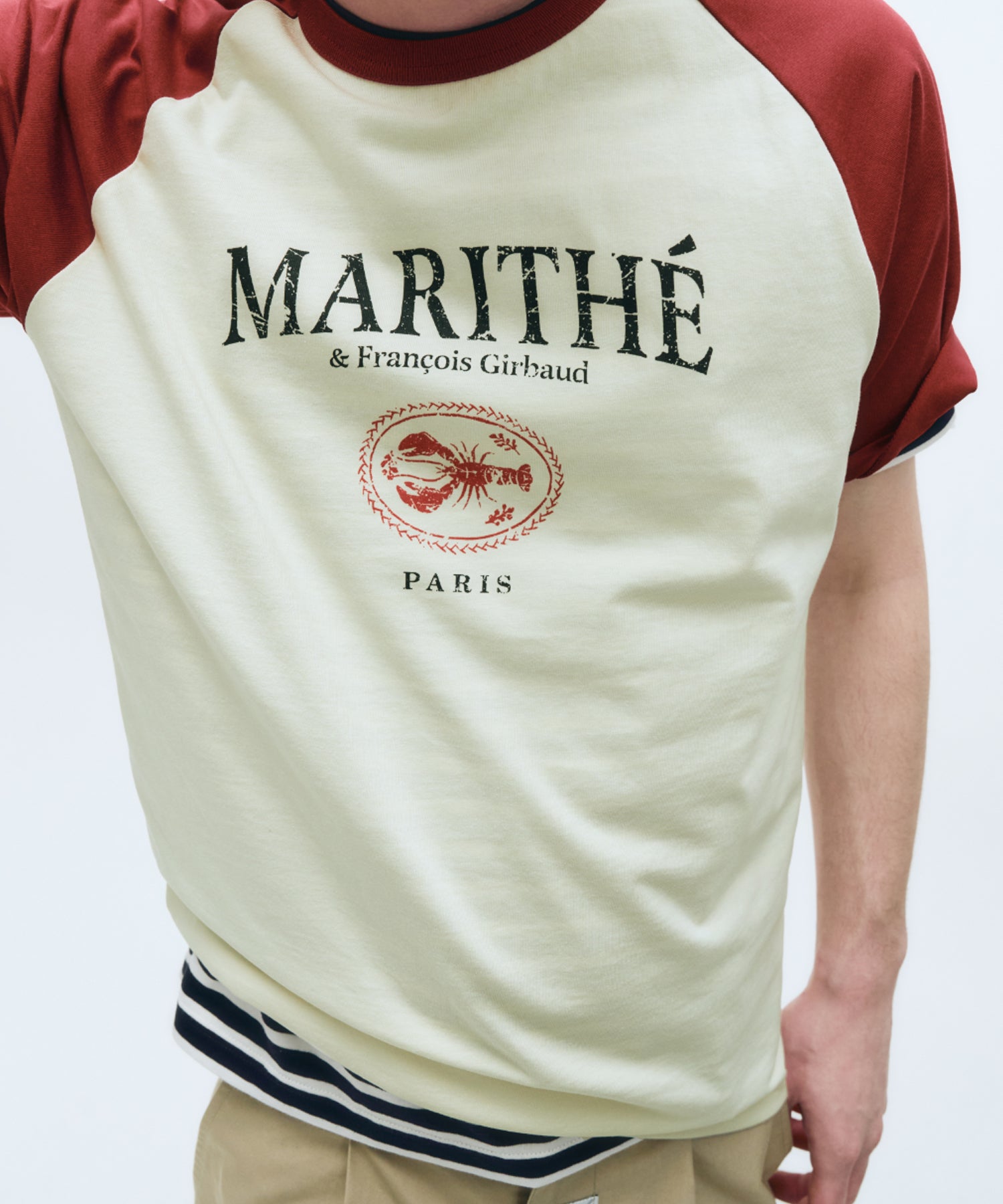 Marithe & Francois Girbaud - Aerocool Raglan Graphic Tee (Red) product image 5 | TRAB K-Fashion Australia