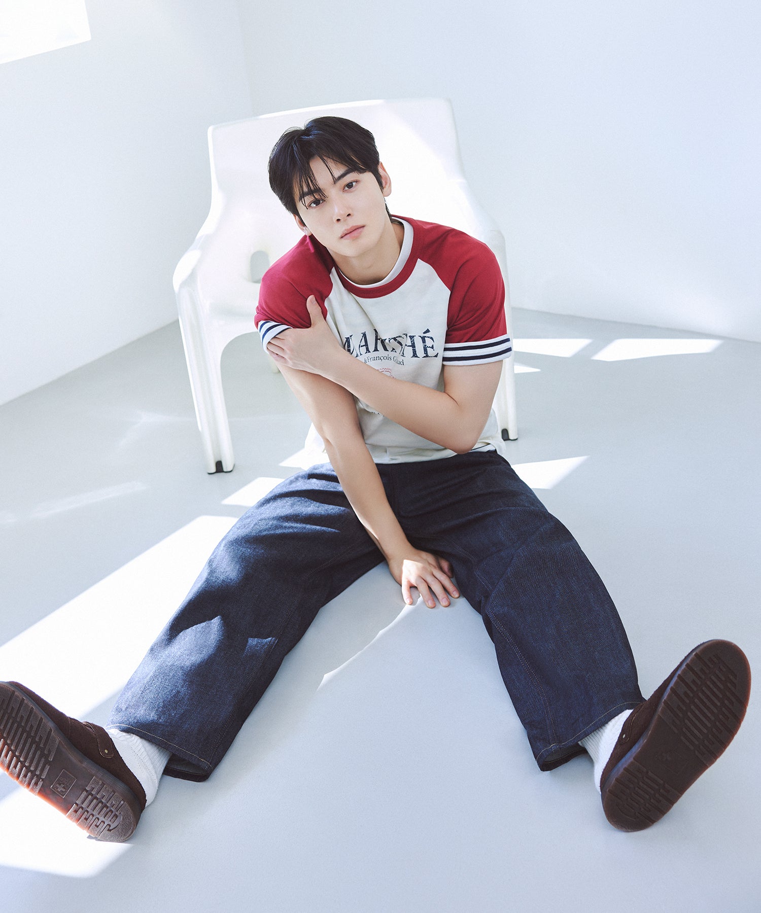 Marithe & Francois Girbaud - Aerocool Raglan Graphic Tee (Red) product image 3 | TRAB K-Fashion Australia