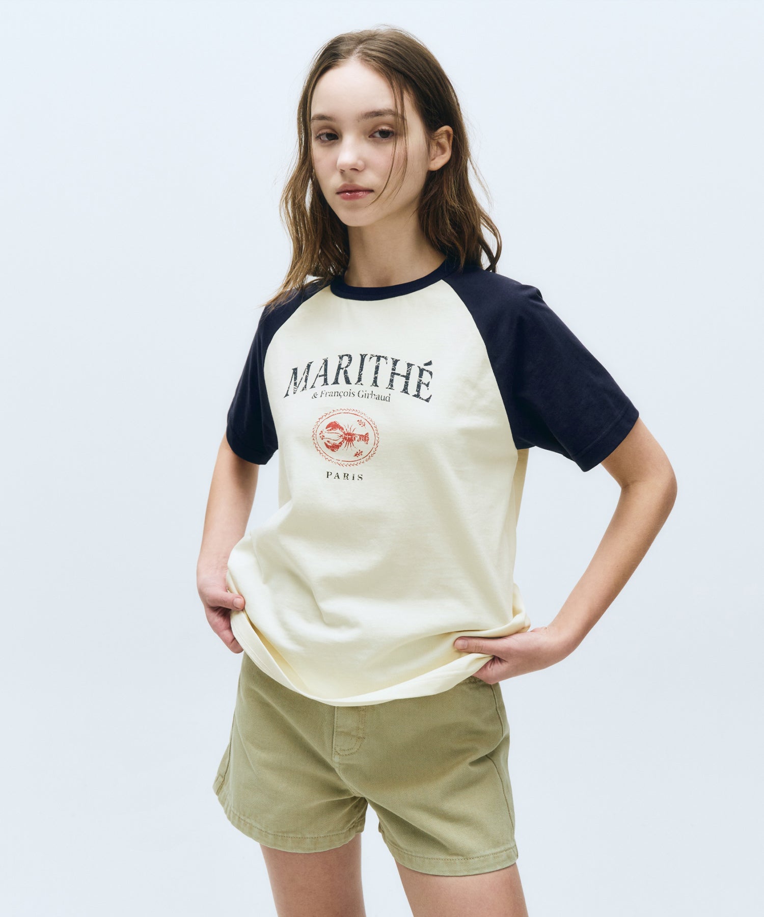 Marithe & Francois Girbaud - Aerocool Raglan Graphic Tee (Navy) product image 2 | TRAB K-Fashion Australia