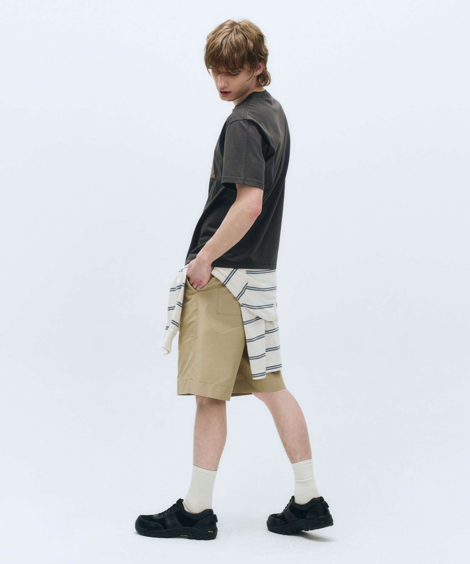 Marithe & Francois Girbaud - Summer Beach Collage Graphic Half Tee (Charcoal) product image 7 | TRAB K-Fashion Australia