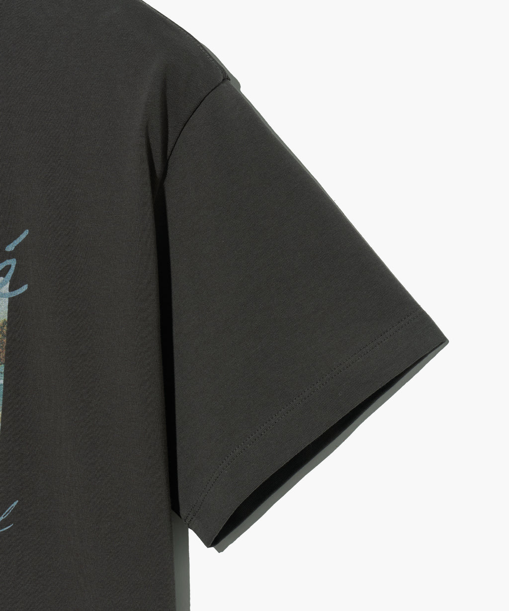 Marithe & Francois Girbaud - Summer Beach Collage Graphic Half Tee (Charcoal) product image 11 | TRAB K-Fashion Australia