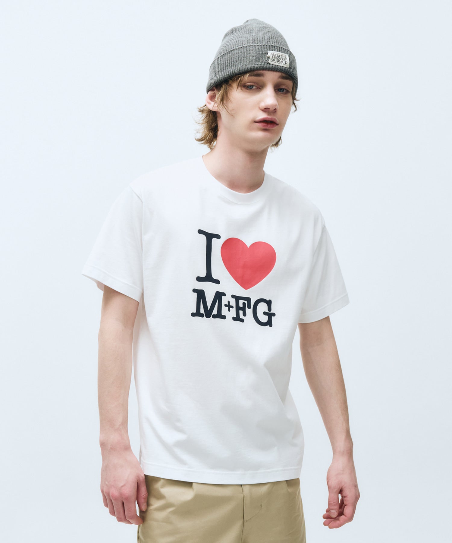Marithe & Francois Girbaud - I Love Mfg Tee (White) product image 1 | TRAB K-Fashion Australia