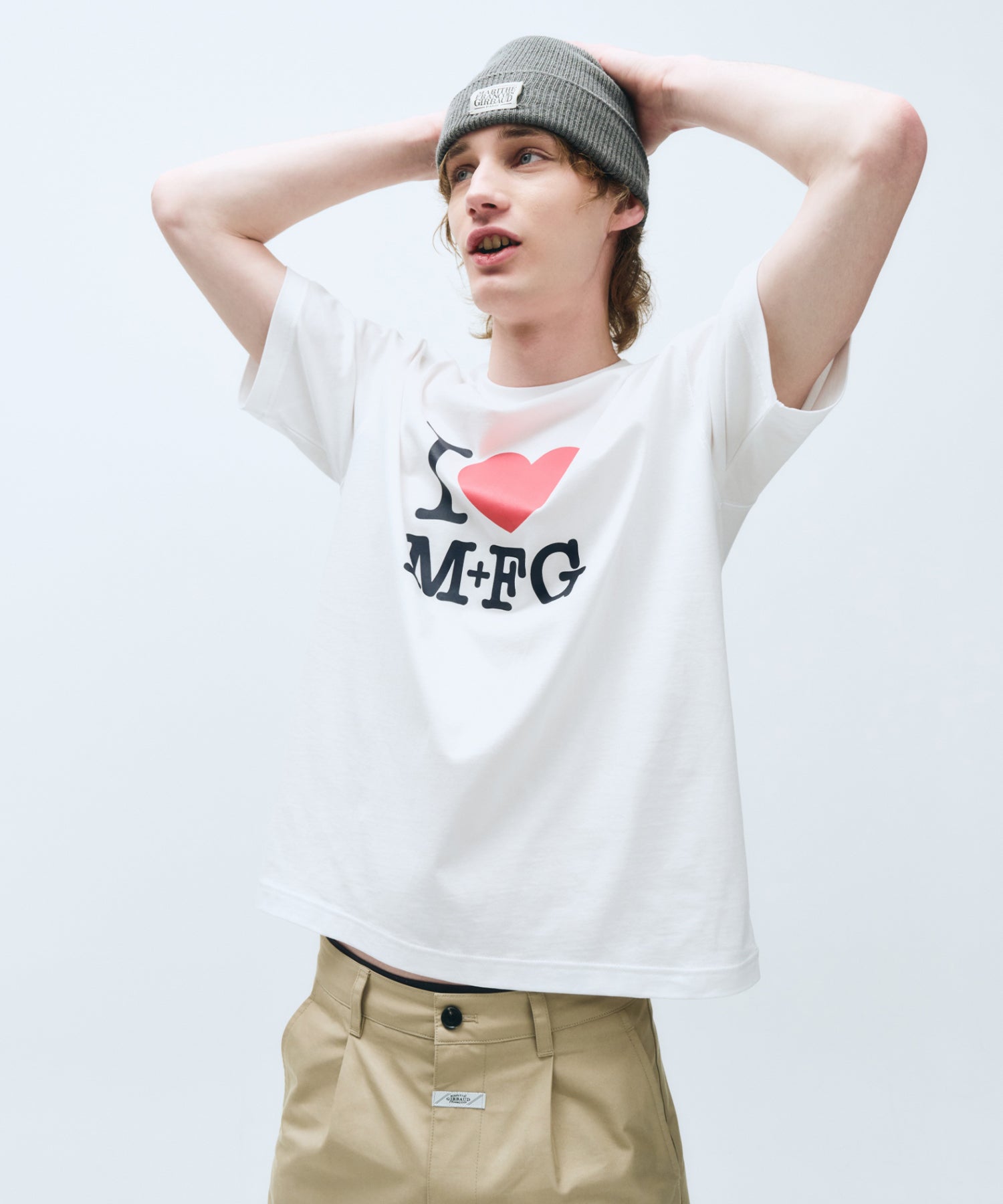 Marithe & Francois Girbaud - I Love Mfg Tee (White) product image 3 | TRAB K-Fashion Australia