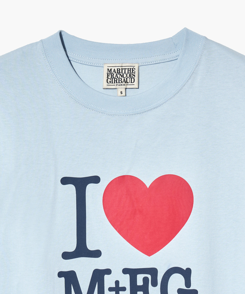 Marithe & Francois Girbaud - I Love Mfg Tee (Sky Blue) product image 8 | TRAB K-Fashion Australia