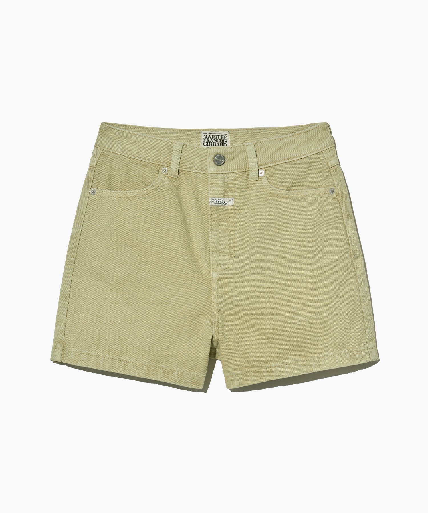 Marithe & Francois Girbaud - Colored Denim Shorts (Khaki Beige) product image 8 | TRAB K-Fashion Australia