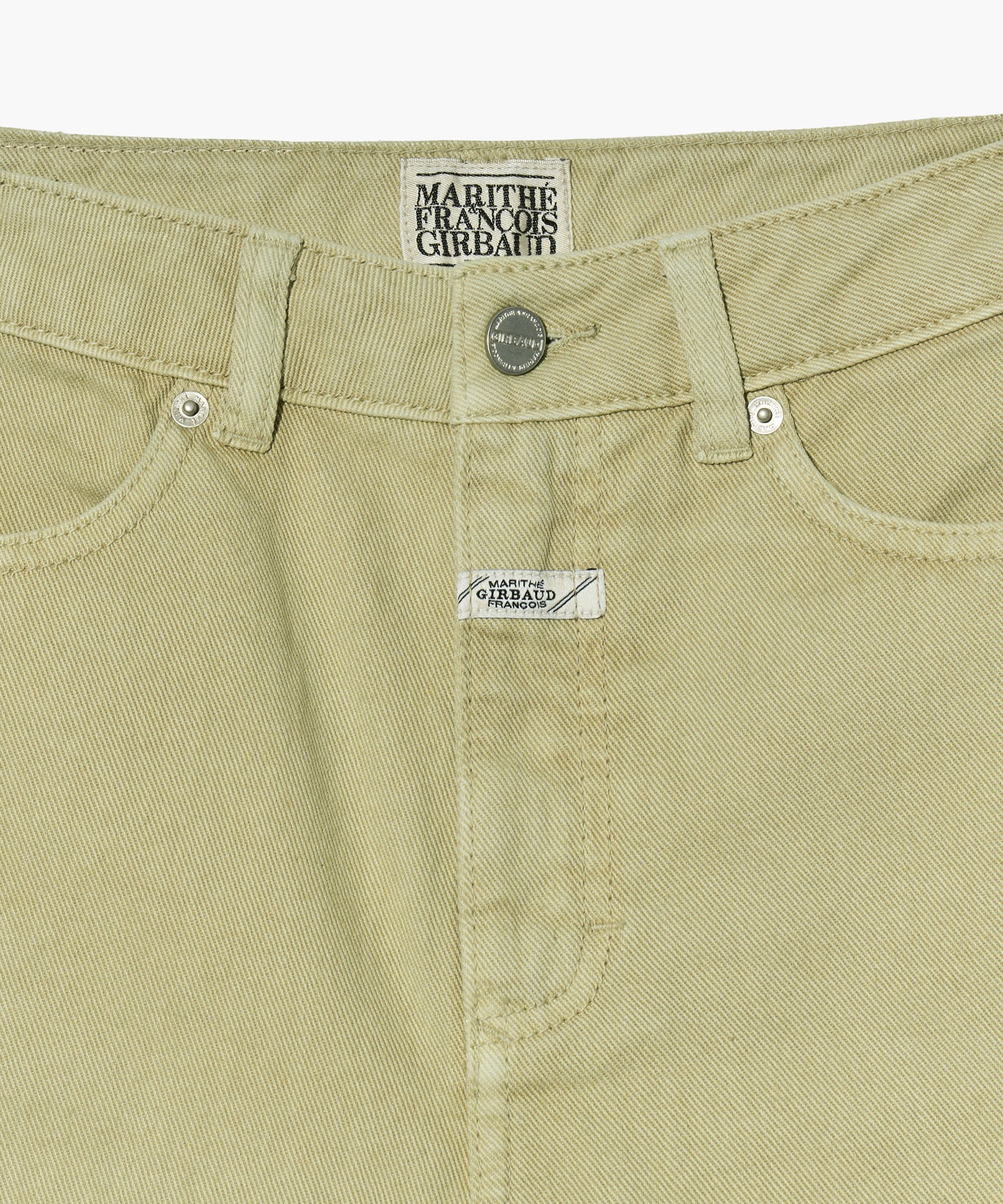 Marithe & Francois Girbaud - Colored Denim Shorts (Khaki Beige) product image 10 | TRAB K-Fashion Australia