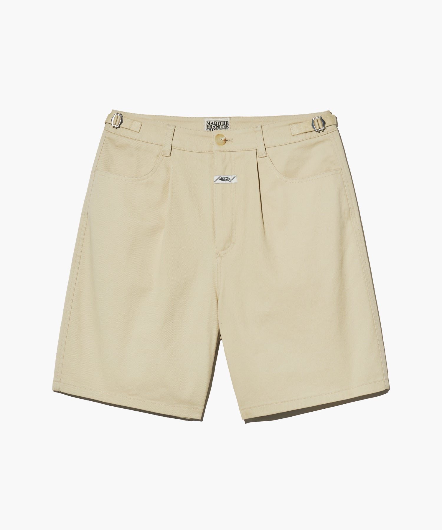 Marithe & Francois Girbaud - One Tuck Cotton Bermuda Pants (Ivory) product image 9 | TRAB K-Fashion Australia
