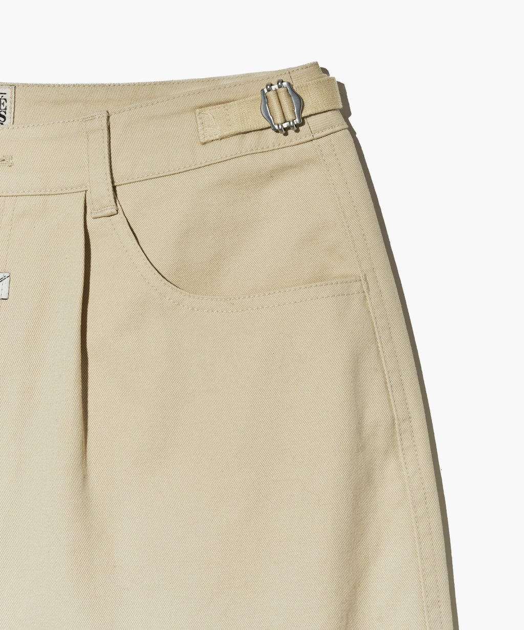 Marithe & Francois Girbaud - One Tuck Cotton Bermuda Pants (Ivory) product image 12 | TRAB K-Fashion Australia