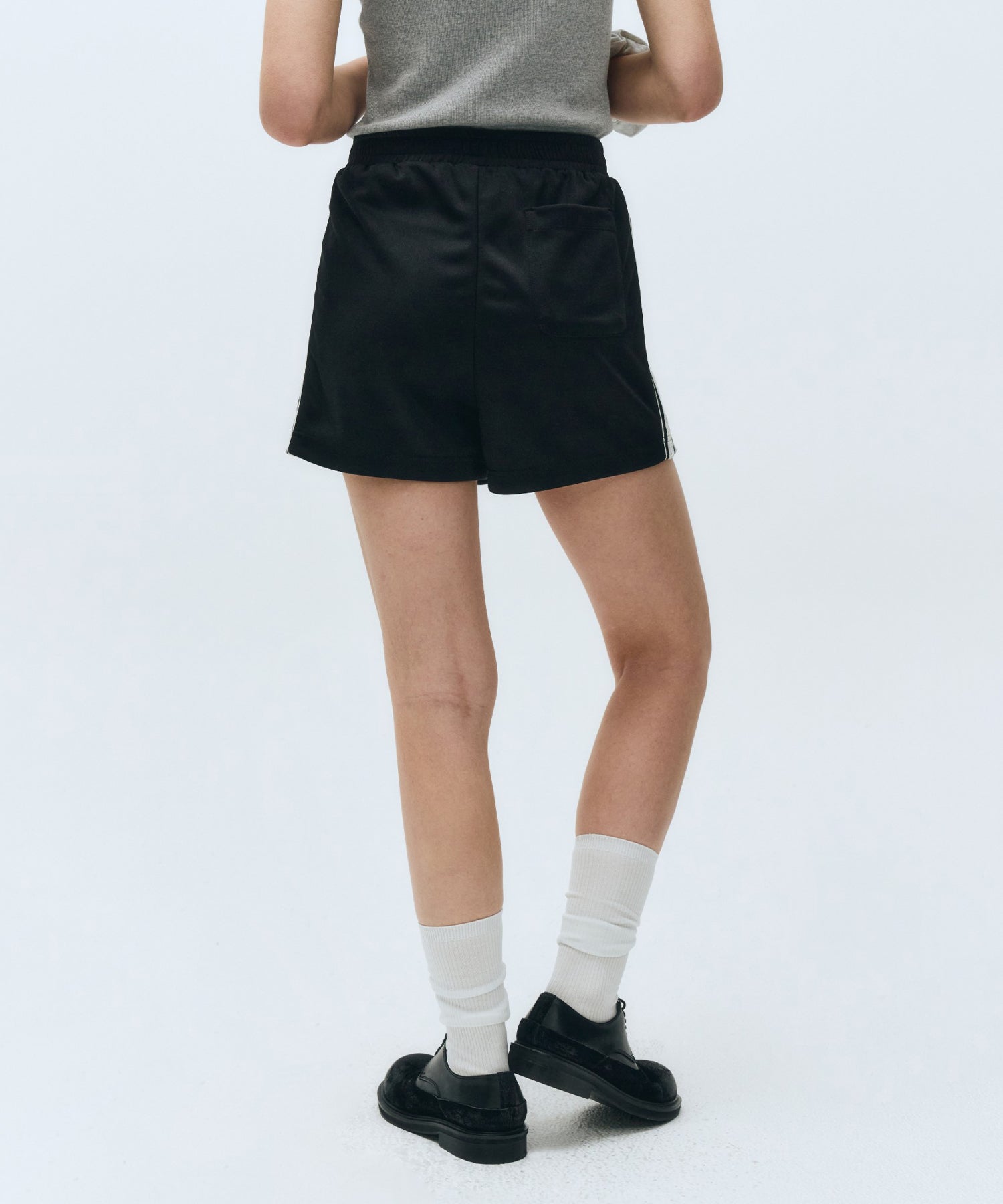 Marithe & Francois Girbaud - Lace Track Shorts (Black) product image 6 | TRAB K-Fashion Australia