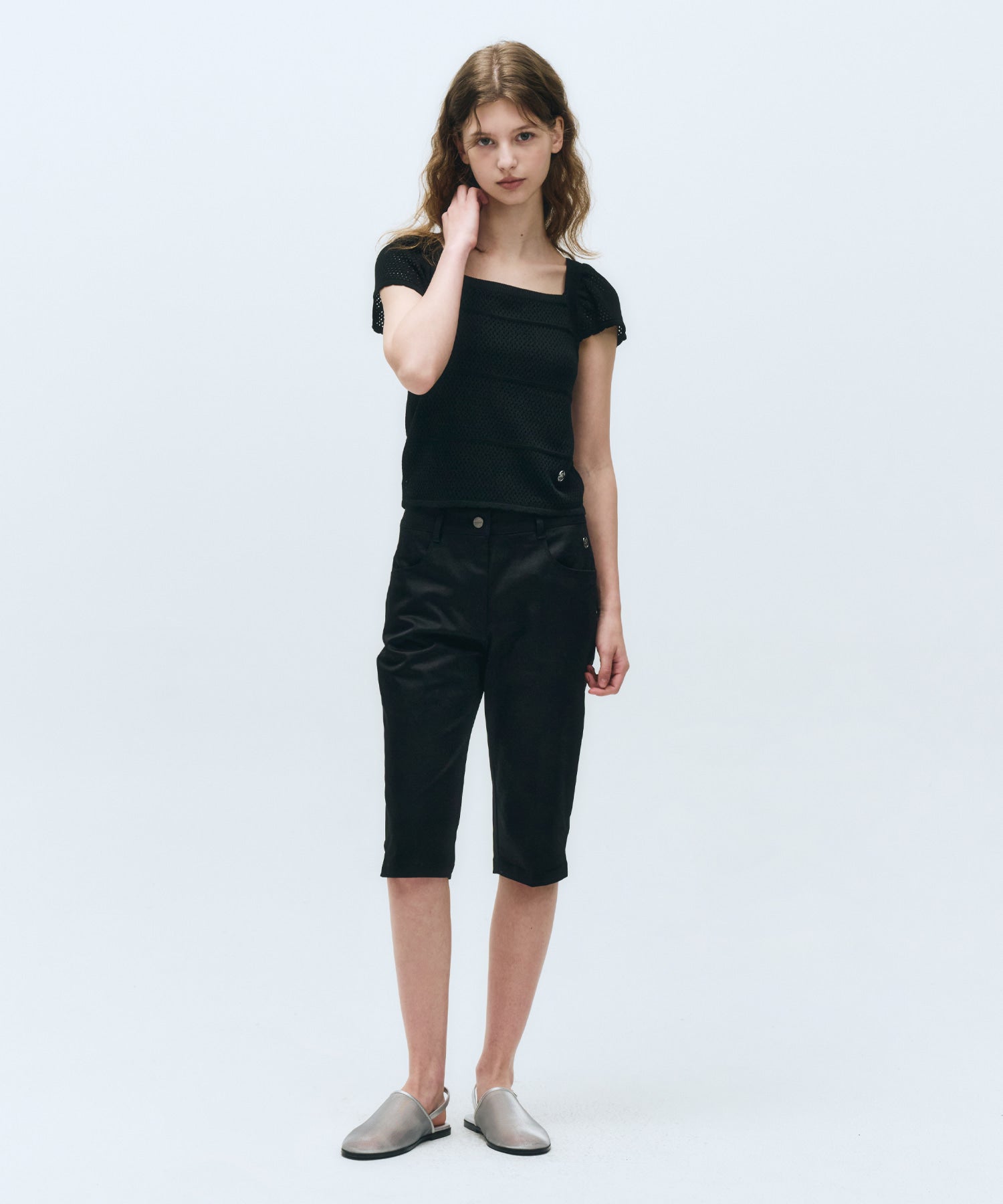 Marithe & Francois Girbaud - Biker Shorts (Black) product image 1 | TRAB K-Fashion Australia