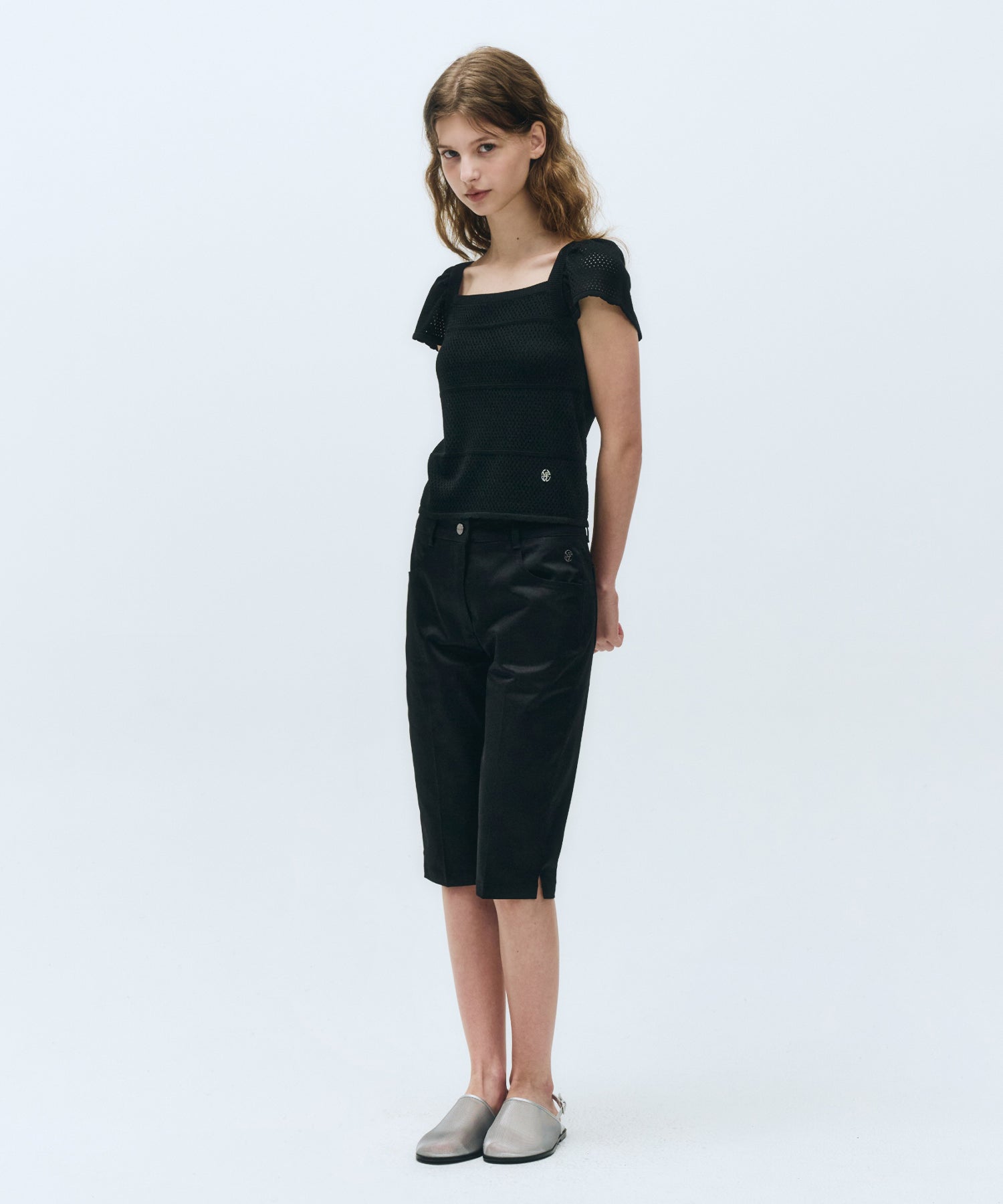 Marithe & Francois Girbaud - Biker Shorts (Black) product image 2 | TRAB K-Fashion Australia
