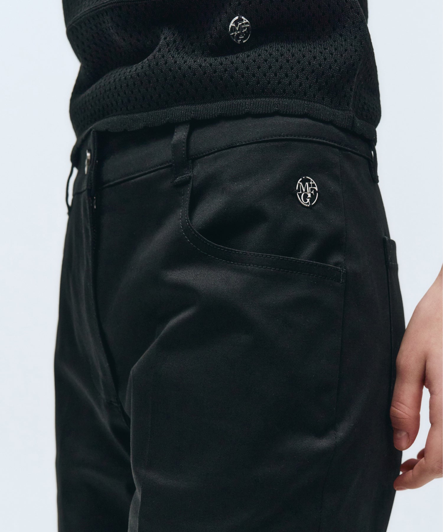 Marithe & Francois Girbaud - Biker Shorts (Black) product image 6 | TRAB K-Fashion Australia