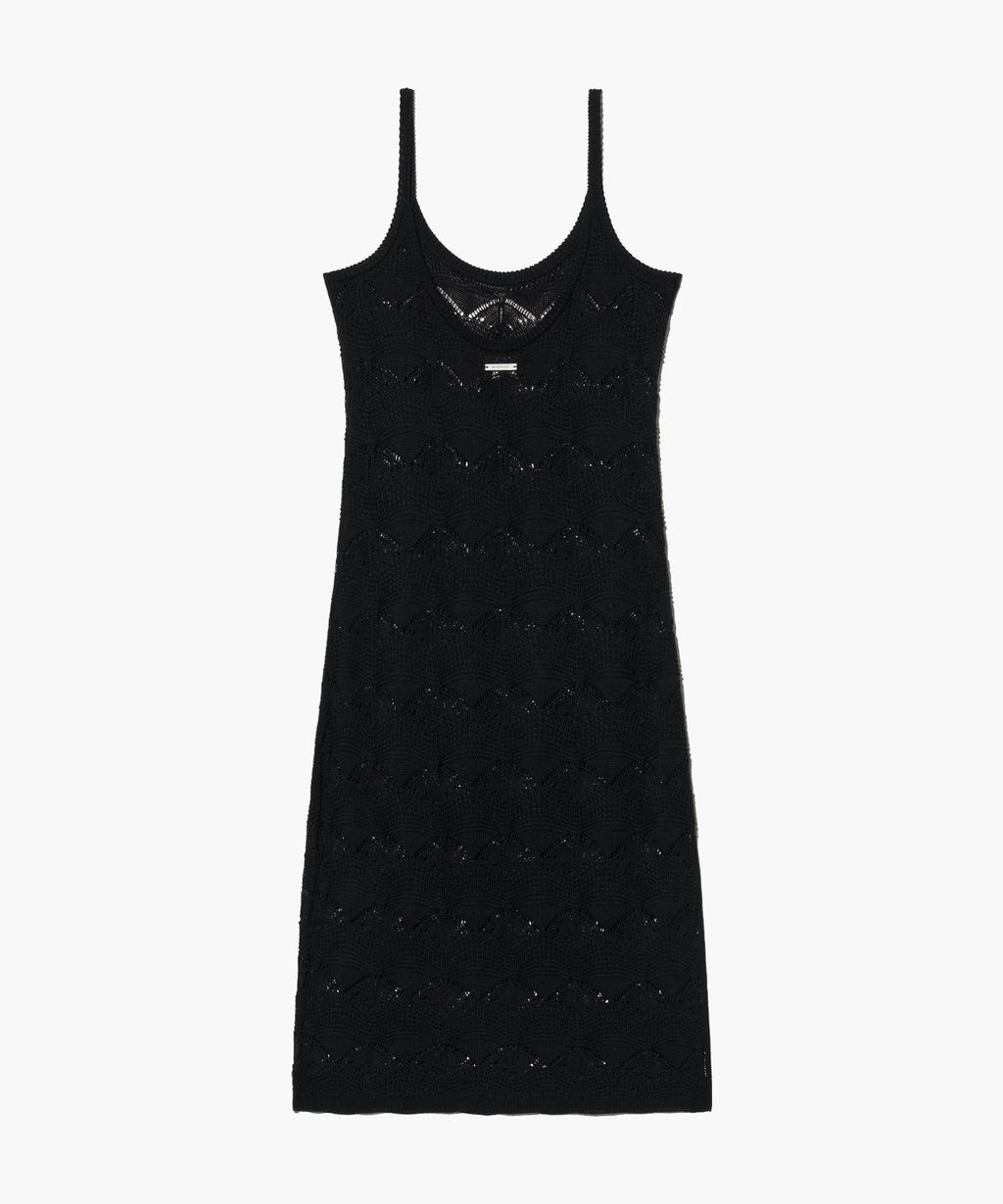 Marithe & Francois Girbaud - Crochet Sleeveless Knit Dress (Black) product image 8 | TRAB K-Fashion Australia