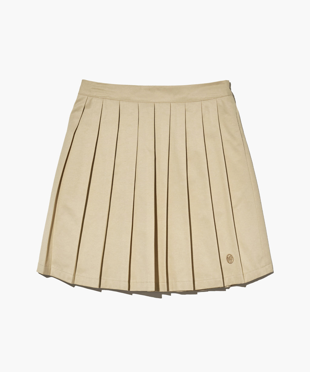 Marithe & Francois Girbaud - Short Pleats Skirt (Beige) product image 6 | TRAB K-Fashion Australia