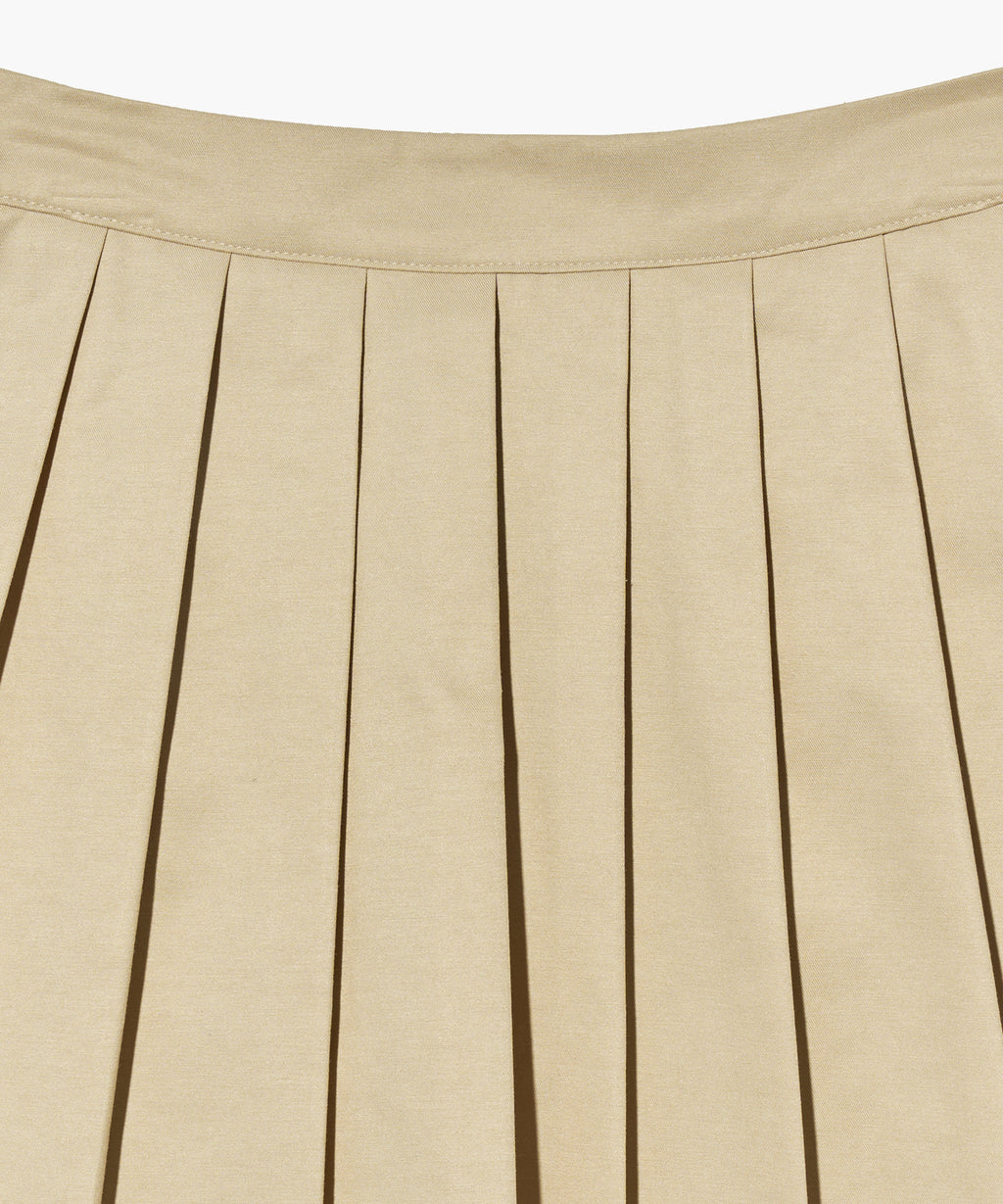Marithe & Francois Girbaud - Short Pleats Skirt (Beige) product image 8 | TRAB K-Fashion Australia