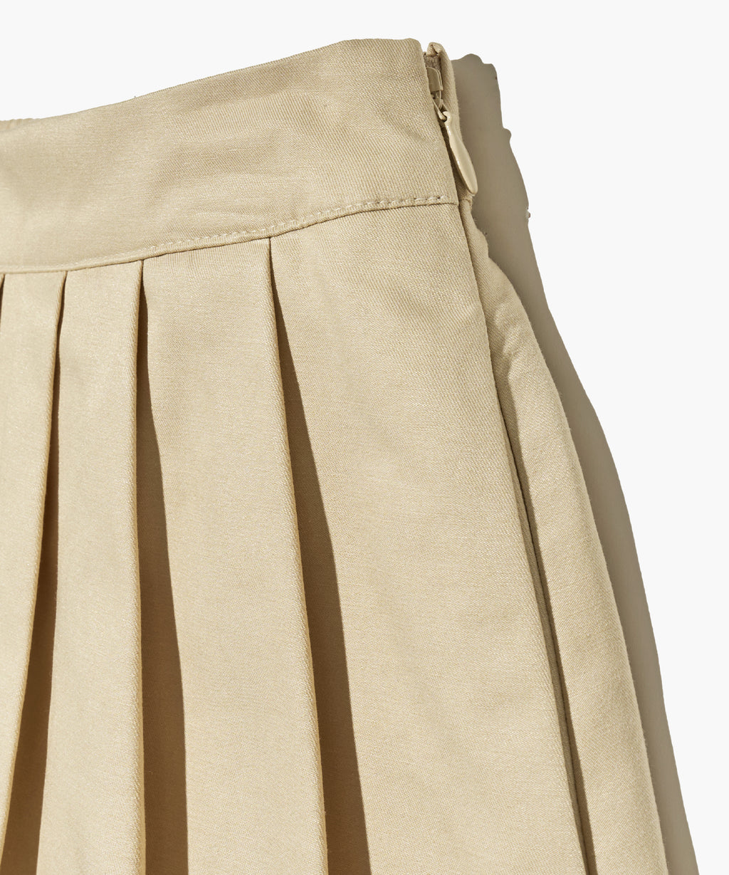 Marithe & Francois Girbaud - Short Pleats Skirt (Beige) product image 9 | TRAB K-Fashion Australia