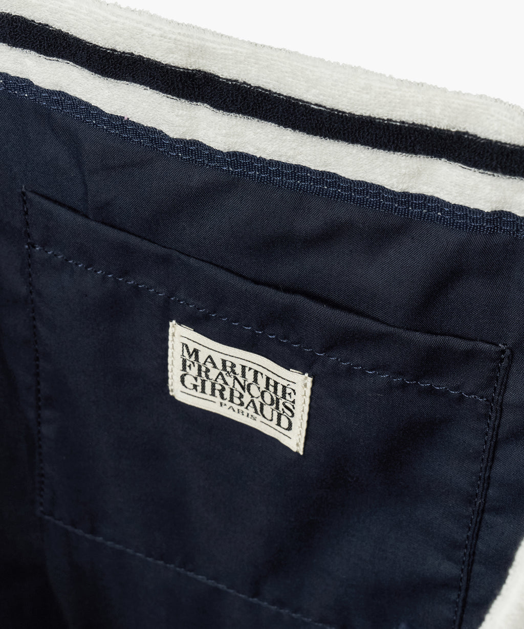Marithe & Francois Girbaud - Classic Logo Terry Shopper Bag (Stripe) product image 3 | TRAB K-Fashion Australia