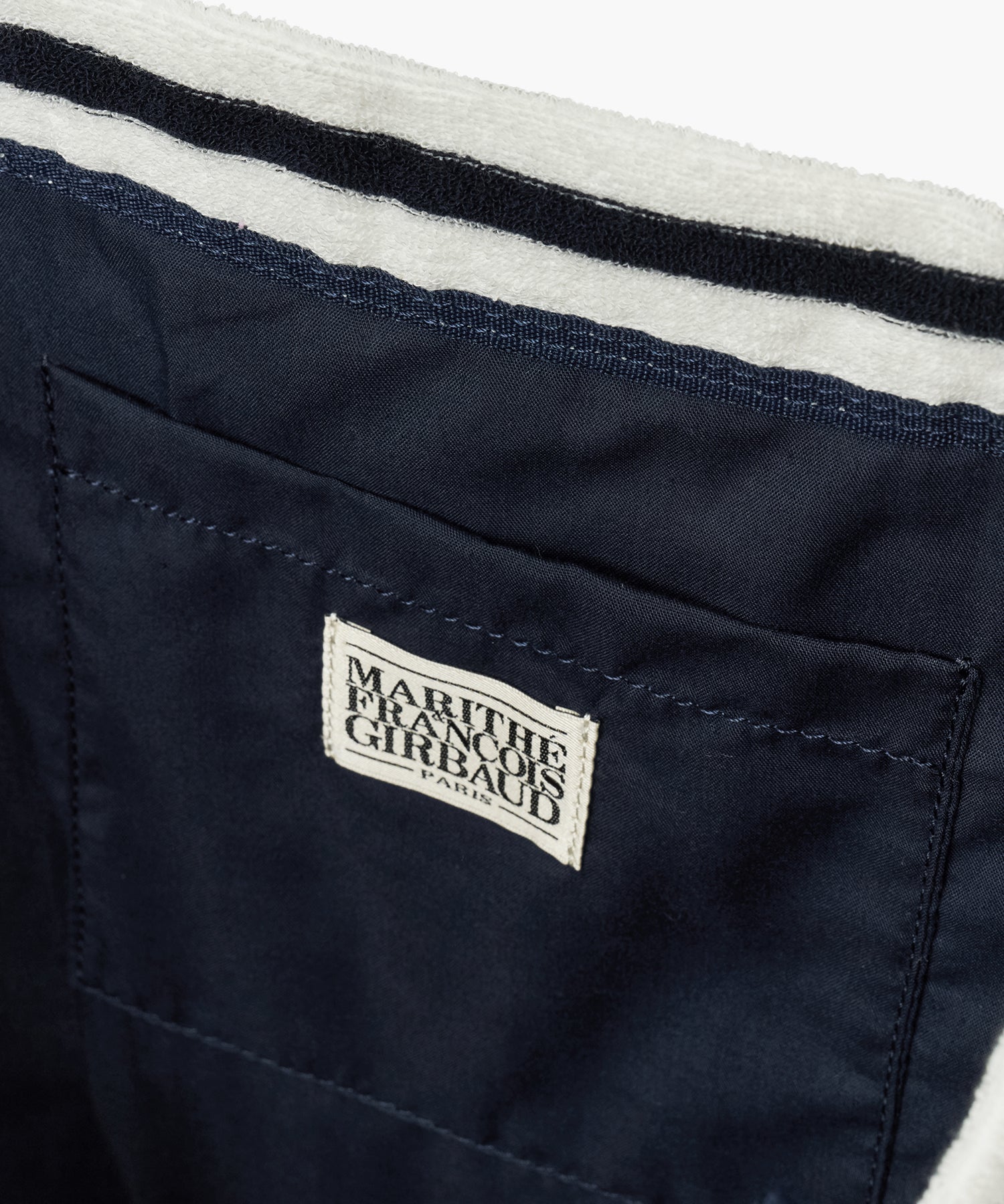 Marithe & Francois Girbaud - Classic Logo Terry Shopper Bag (Stripe) product image 3 | TRAB K-Fashion Australia