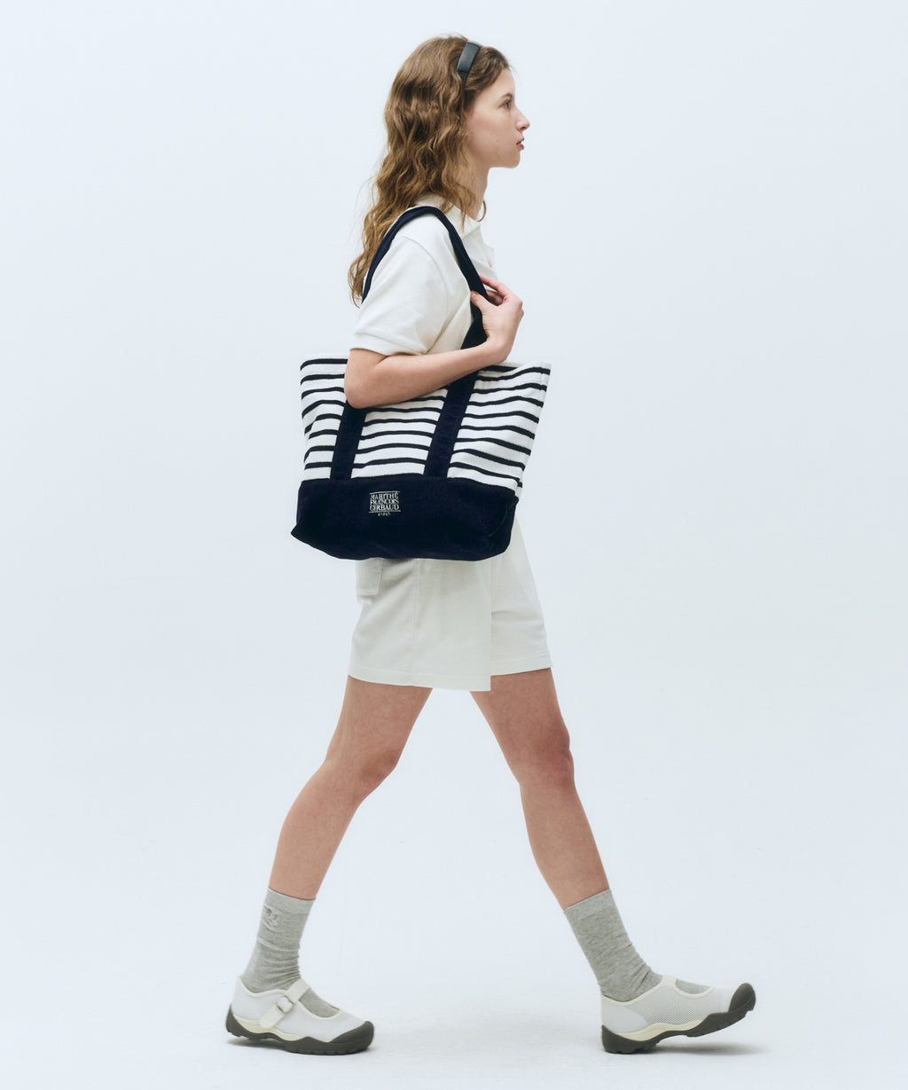 Marithe & Francois Girbaud - Classic Logo Terry Shopper Bag (Stripe) product image 8 | TRAB K-Fashion Australia